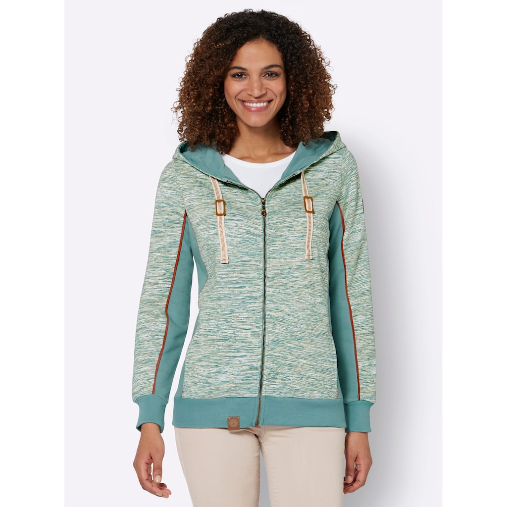 Casual Looks Shirtjacke »Sweatjacke«, (1 tlg.)