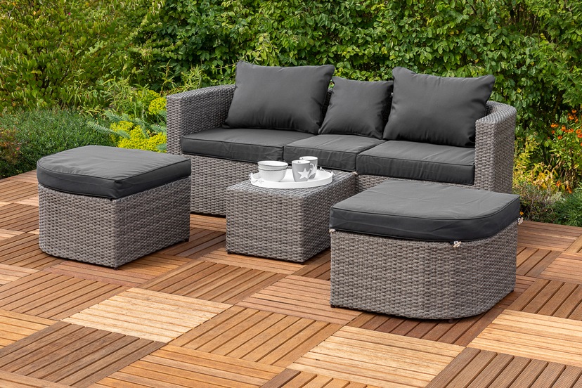 Garden Pleasure Loungesofa »MONTE CARLO«, mit ausklappbarem Sonnendach  kaufen | BAUR