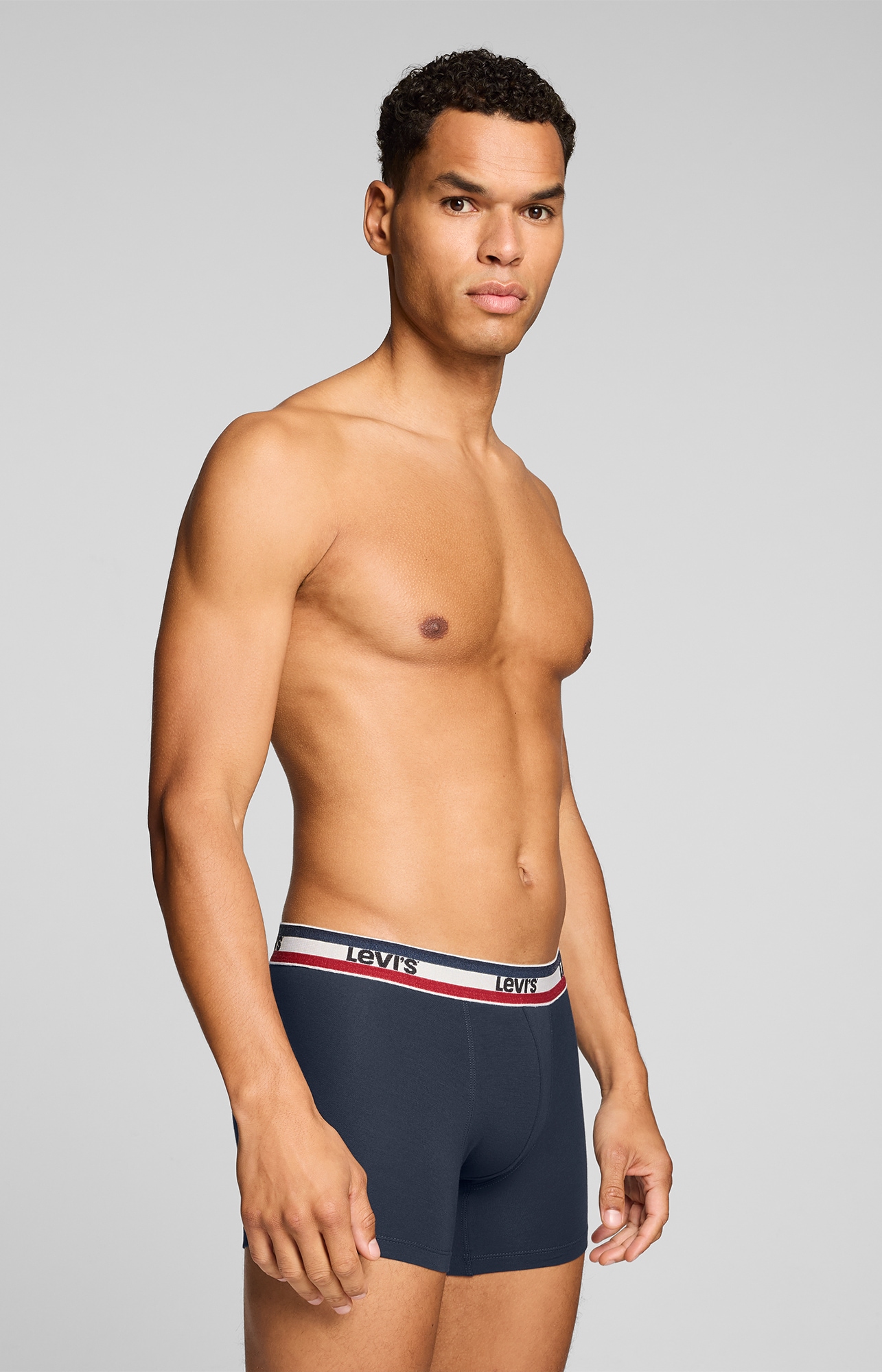 Levi's® Boxershorts »LEVIS MEN REPEAT SPW LOGO BOXER BRIEF« 2er Pack,  ohne Eingriff, elastischer Logobund, Baumwoll-Mix