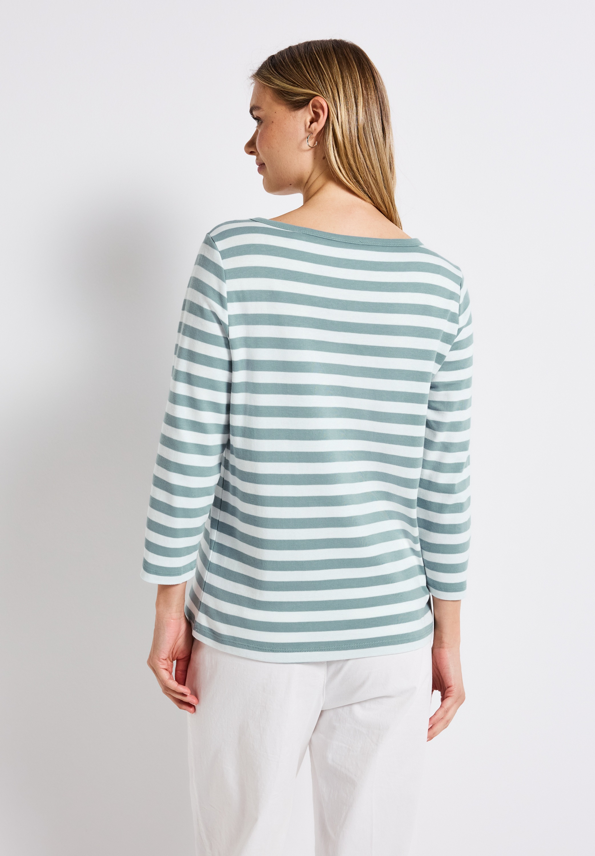 STREET ONE Rundhalsshirt, aus reiner Baumwolle
