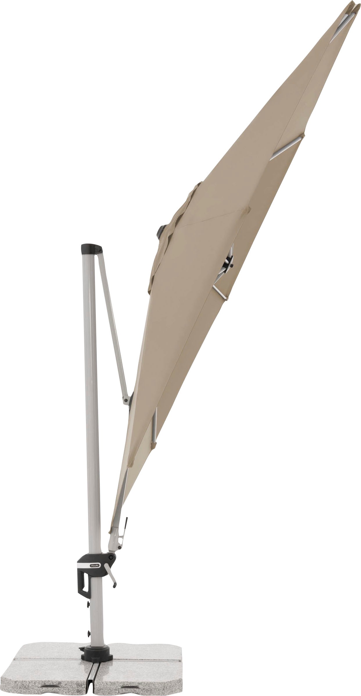 doppler® Ampelschirm, UV-beständig, um 360 Grad drehbar