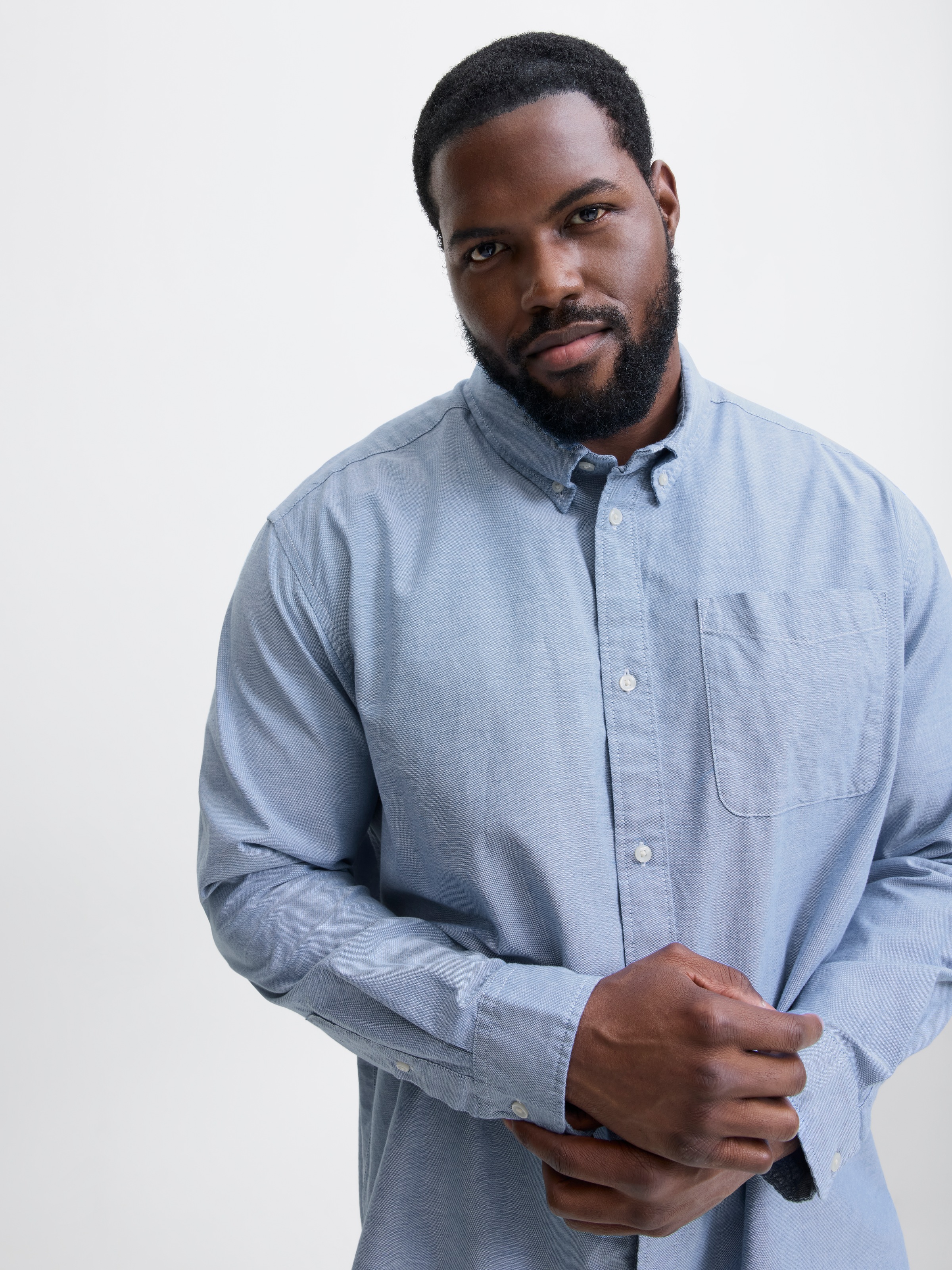 Jack & Jones PlusSize Langarmhemd "JPRBLUBROOK OXFORD SHIRT L/S NOOS PLS" günstig online kaufen