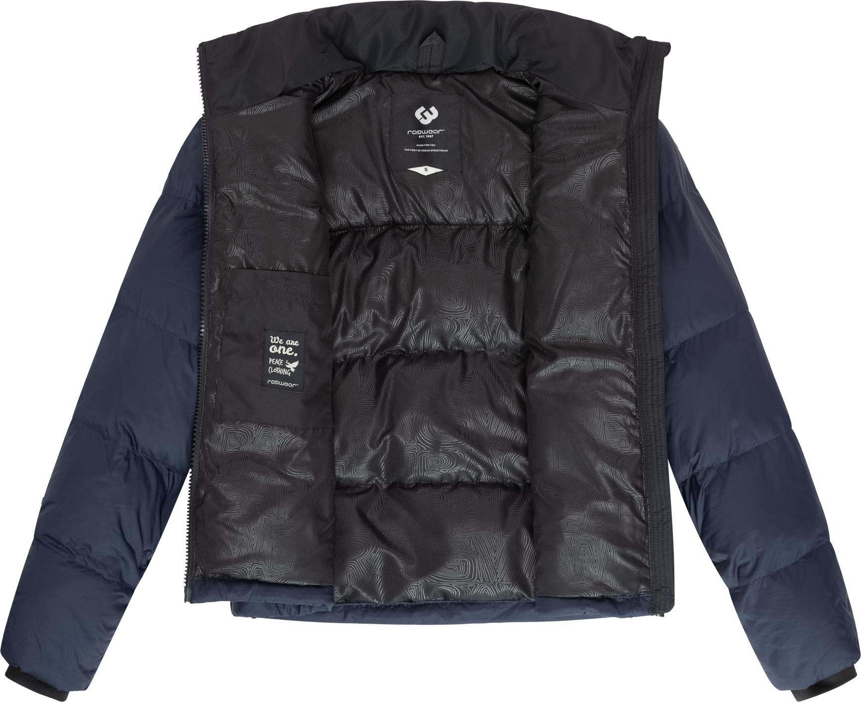 Ragwear Steppjacke »Serah«, ohne Kapuze, stylische Damen Winterjacke im Colourblocking-Design