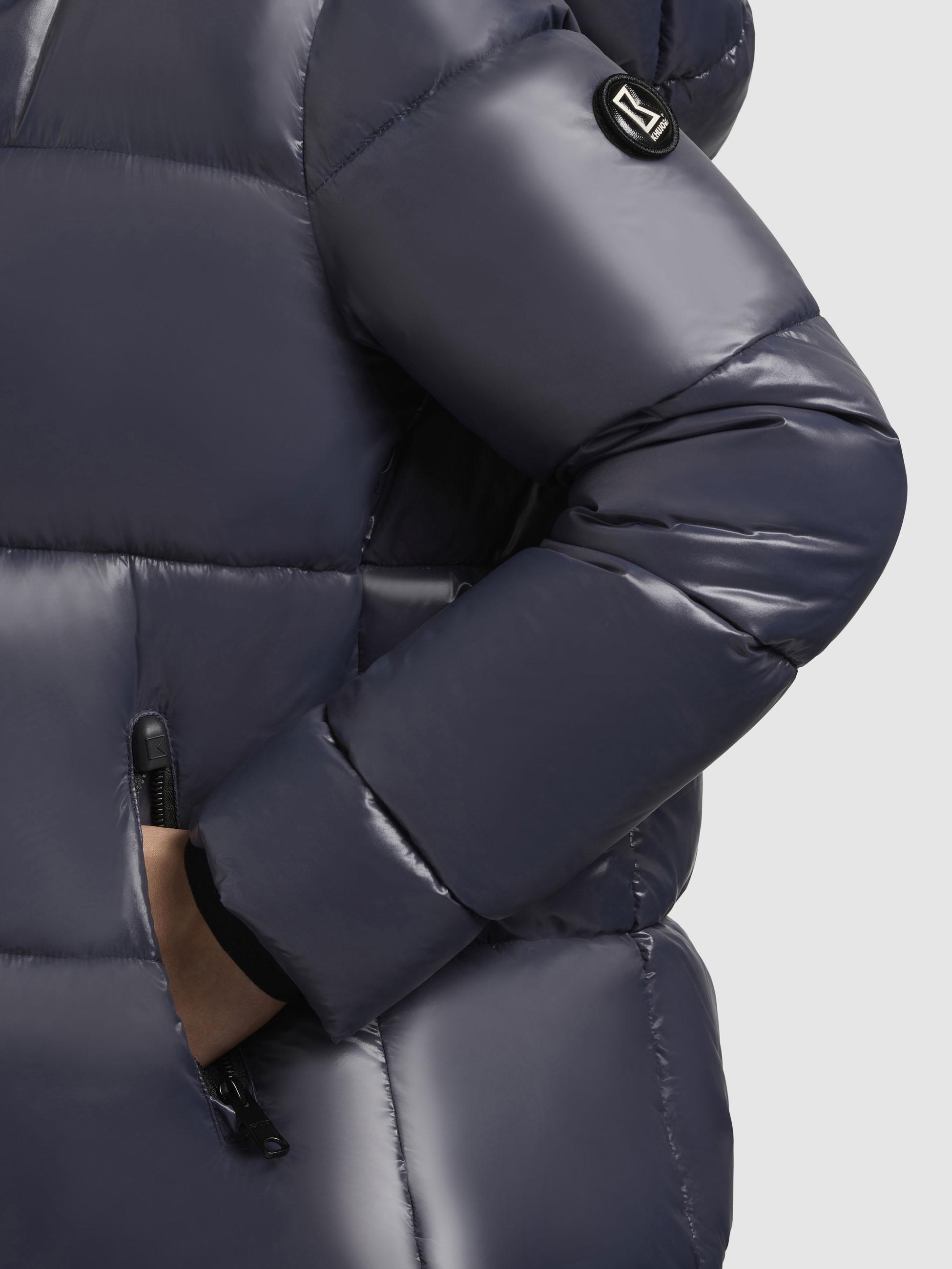 khujo Kurzmantel »Grana-YM«, Glänzender kurzer gesteppter Damen Wintermantel