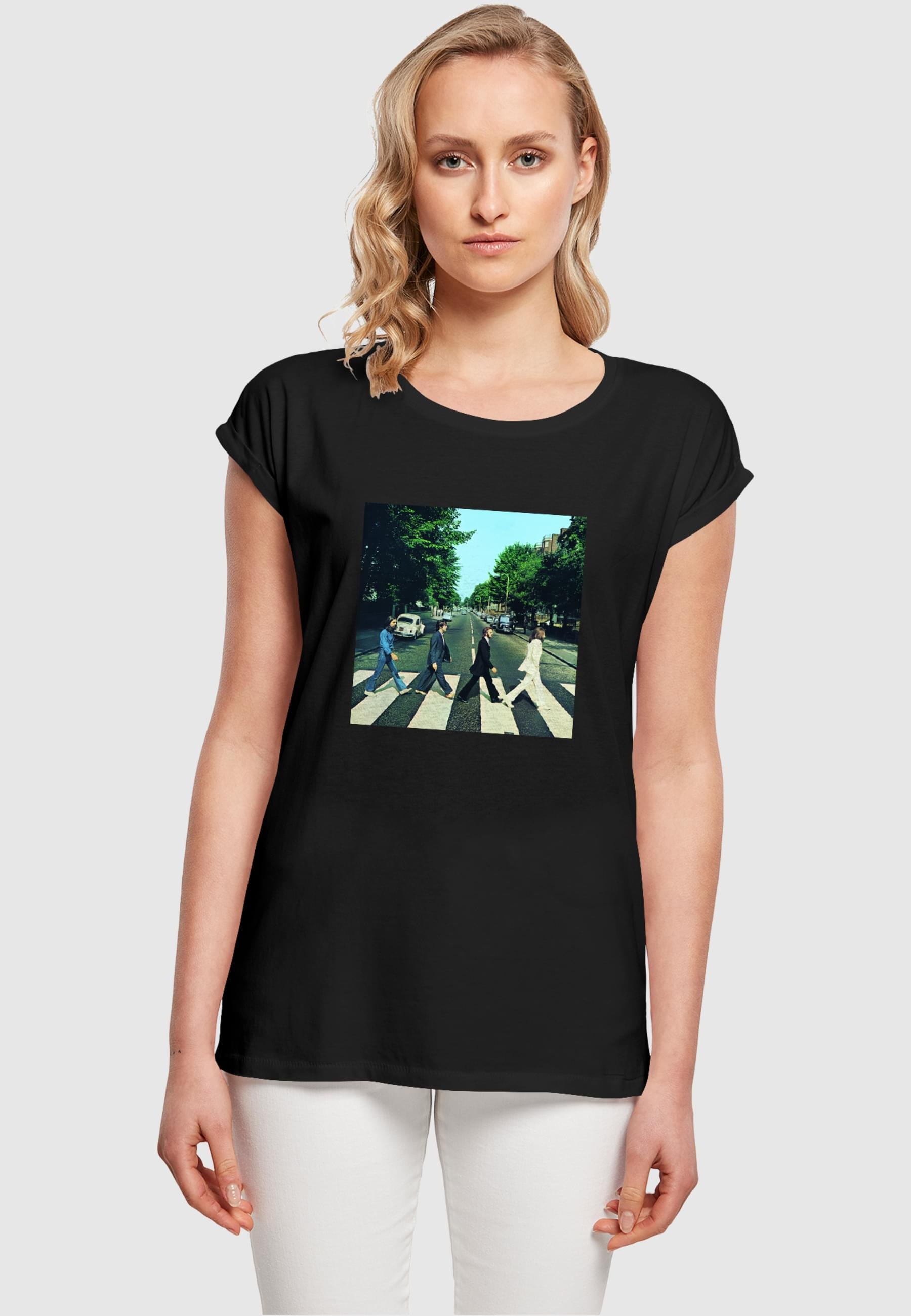 Merchcode T-Shirt »Damen Ladies Beatles - Album Abbey Road T-Shirt«, (1 tlg.)