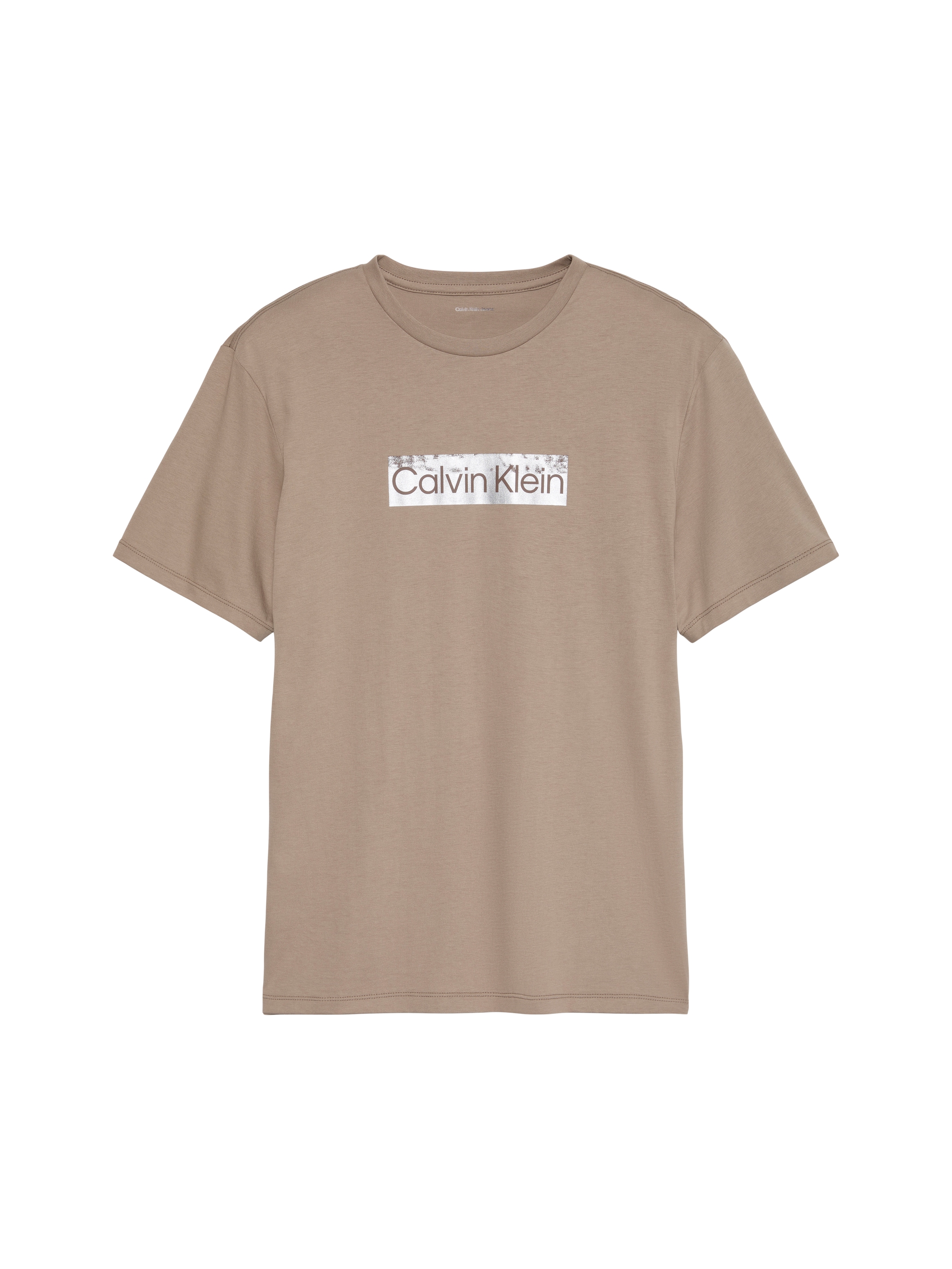 Calvin Klein T-Shirt Reine Baumwolle, Regular Fit, Glanzdruck
