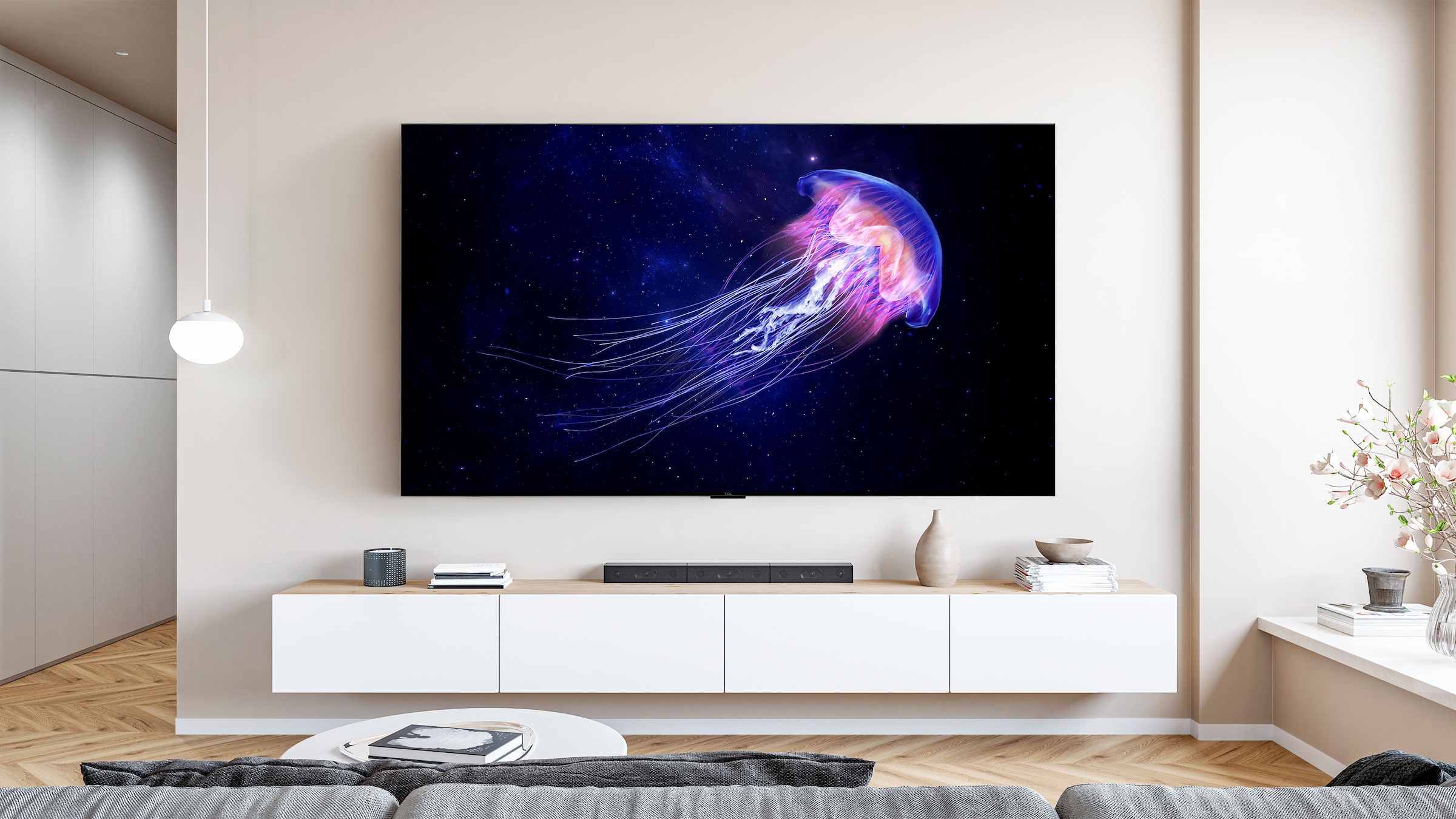 TCL Mini-LED-Fernseher »98RM7LX1« 248 cm/98 ″ Apple Airplay 2, 2.000 nits HDR , 100 % BT.2020, ONKYO 2.1