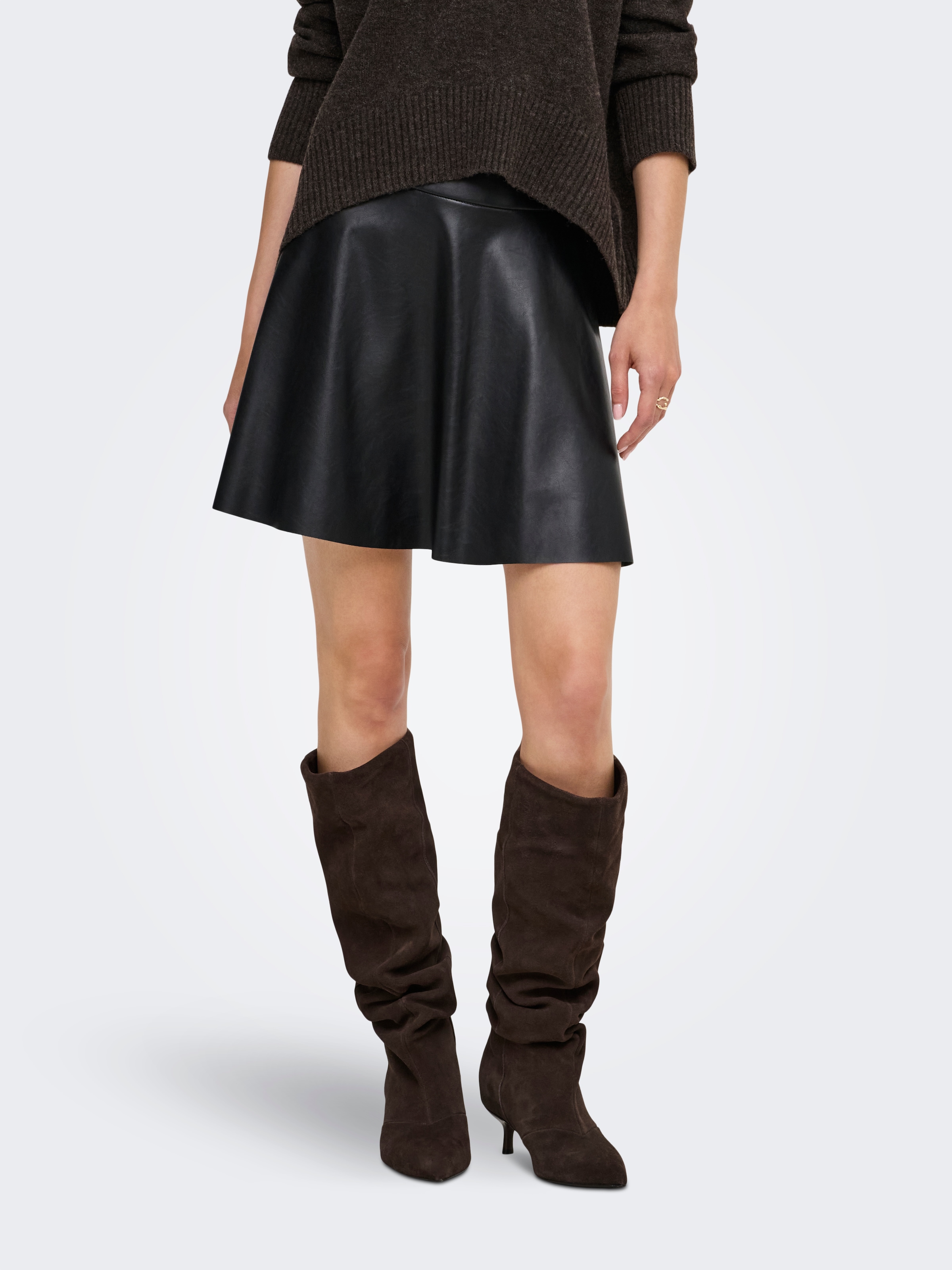 ONLY Lederimitatrock »ONLNEW LUNA FAUX LEATHER A SKIRT OTW« Lederimitat