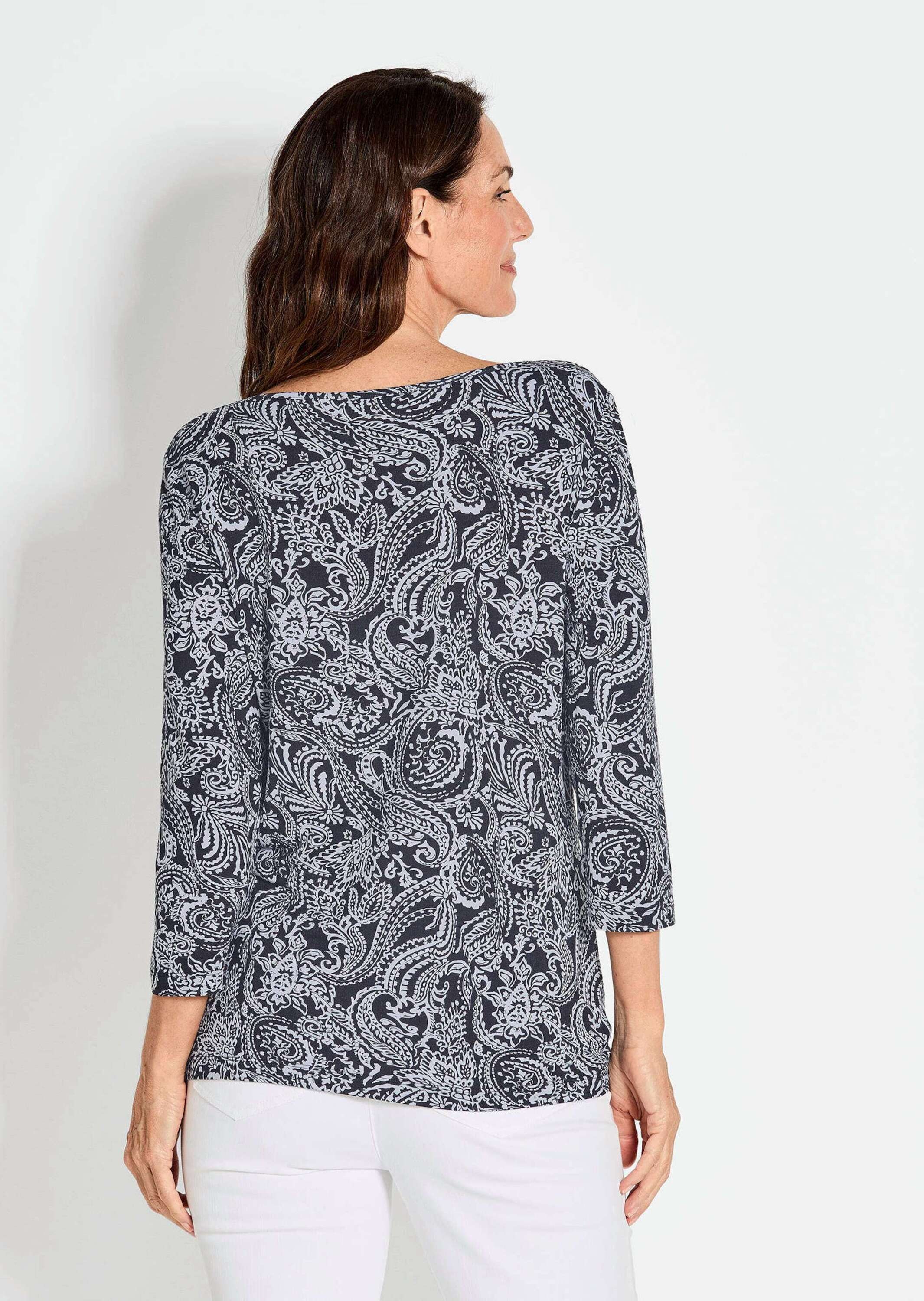 GOLDNER Print-Shirt »3/4-Arm-Shirt mit Paisleymuster«
