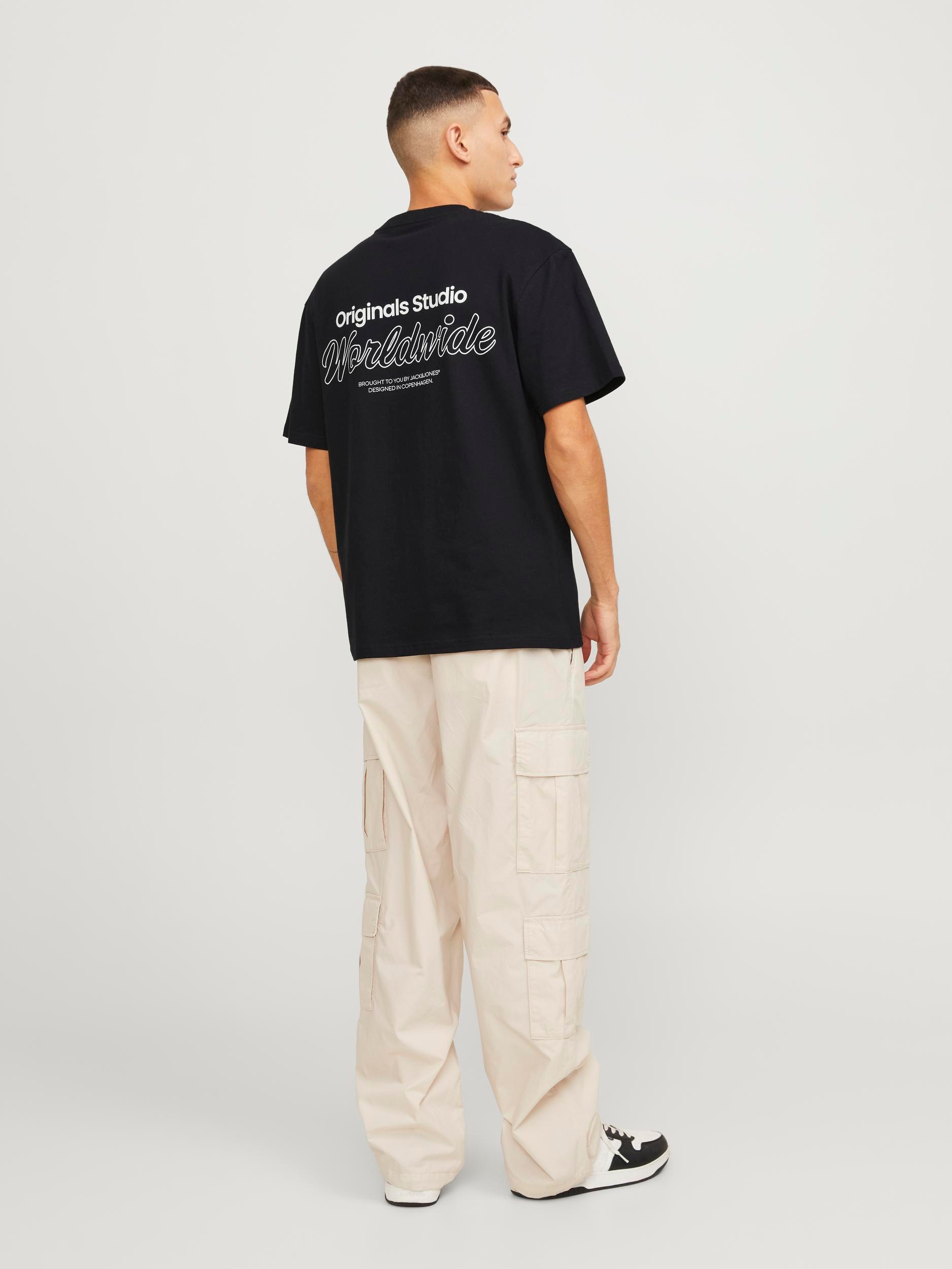 Jack & Jones Rundhalsshirt "JORVESTERBRO BACK TEE SS CREW NECK SN" günstig online kaufen