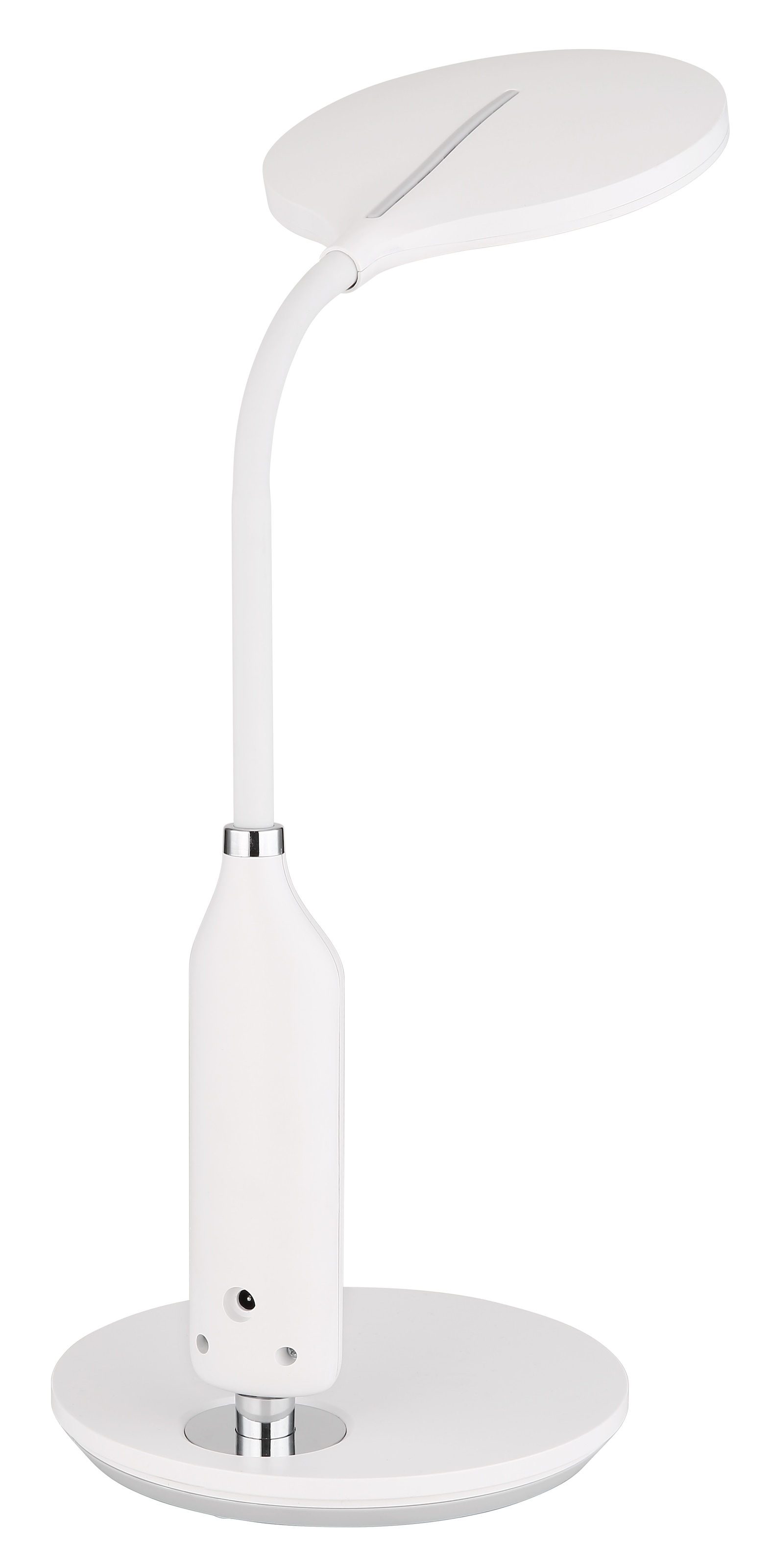 GLOBO LIGHTING Tischleuchte »FRUGGY« LED-Modul 1 Stk. Tischleuchte Weiß/Chrom, Touch dimmbar, Flexo, LED 9W