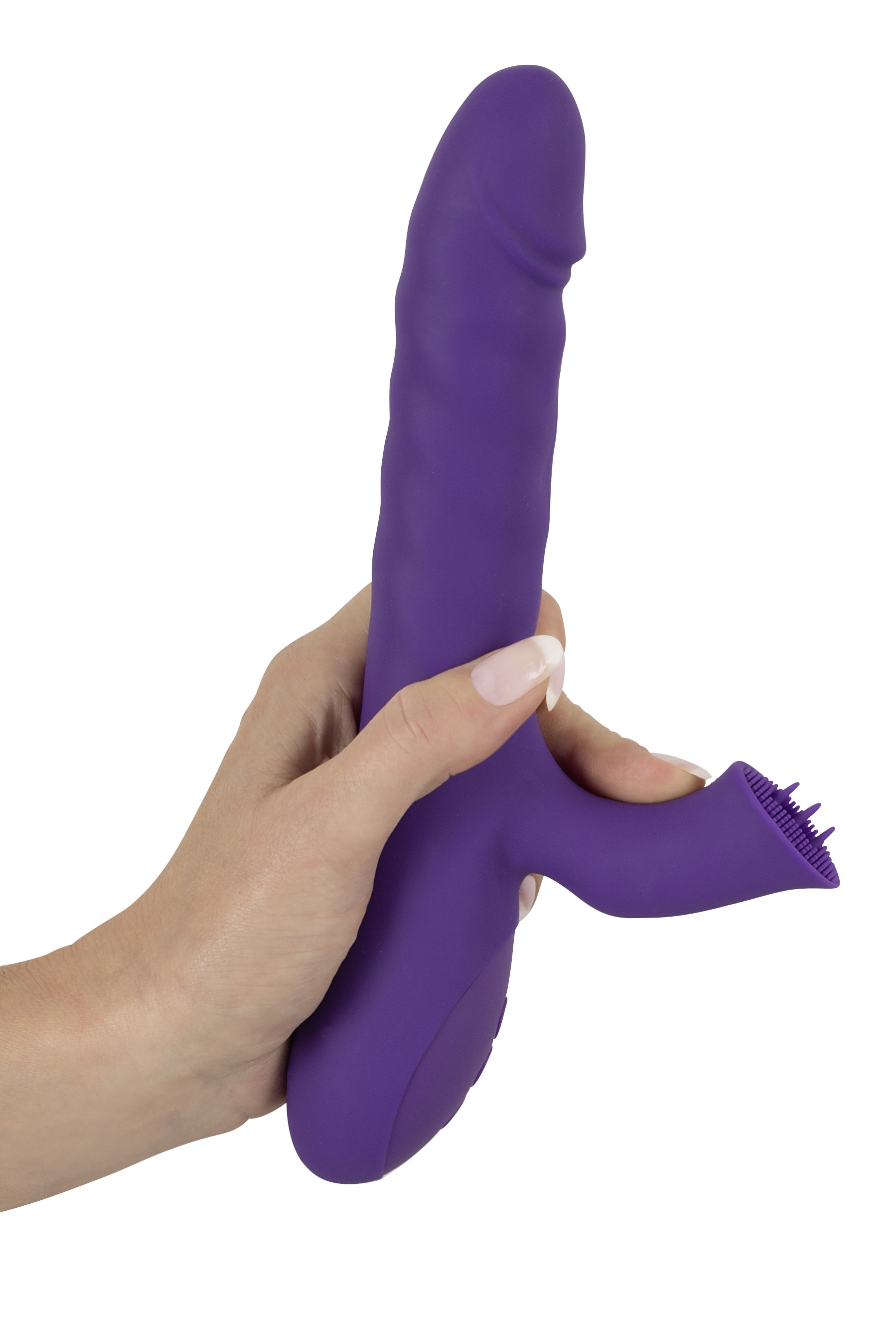 Sweet Smile Vibrator »Stoßvibrator mit Klitorisreizer Thrusting & Rotating Pearl Vibrator«