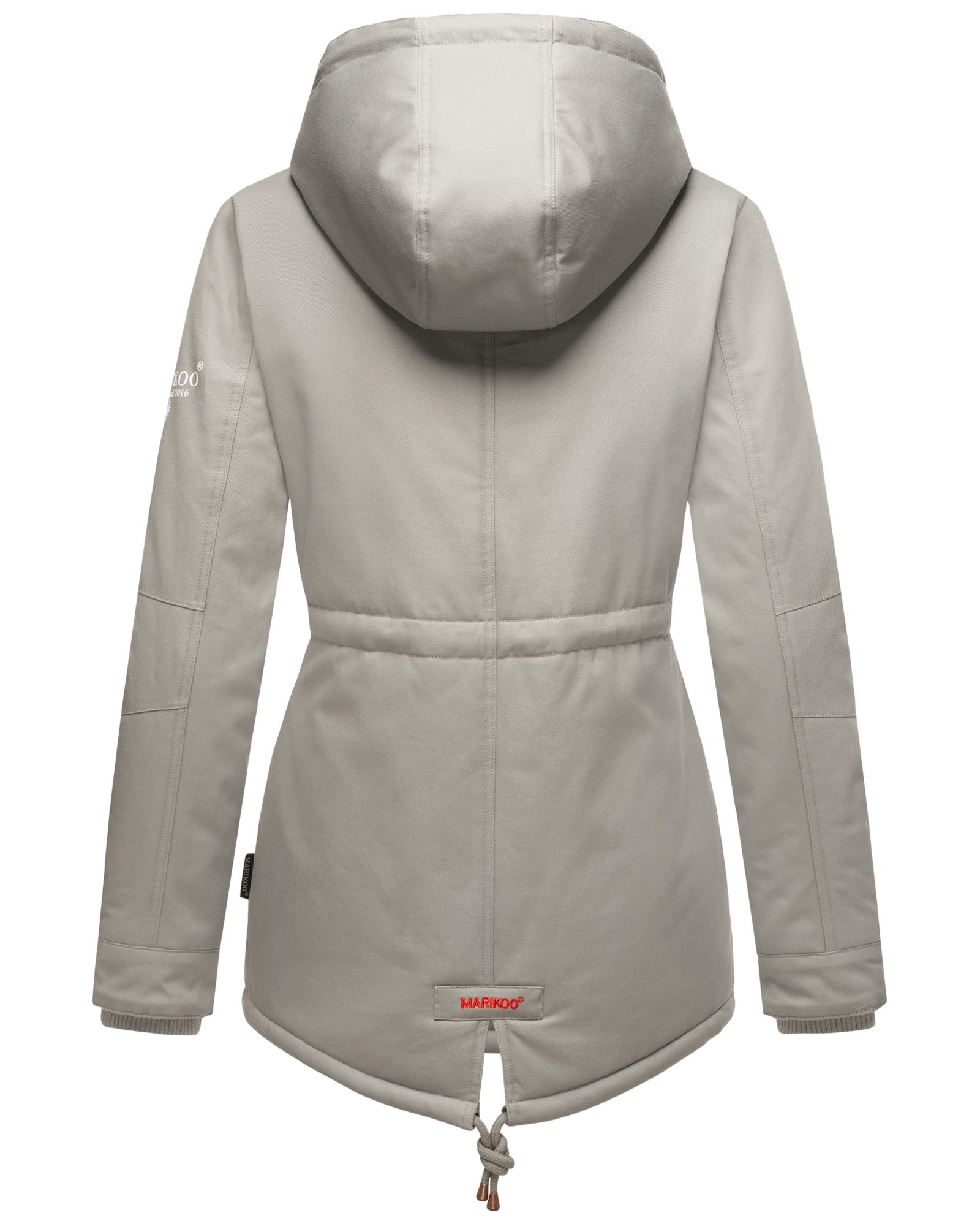 Marikoo Winterjacke »Manolya«, mit Kapuze, stylischer Kurzmantel mit weichem Teddyfell-Futter