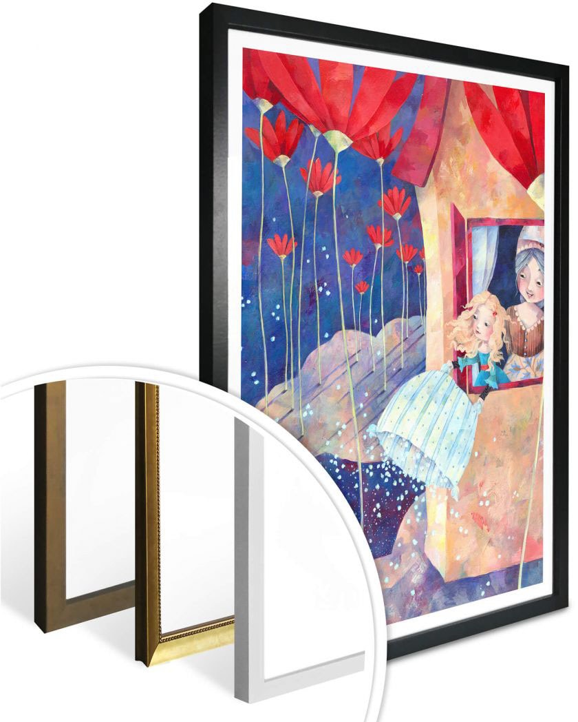 Wall-Art Poster »Märchen Wandbilder Frau Holle«, Geschichten & Märchen, (1  St.), Poster, Wandbild, Bild, Wandposter kaufen | BAUR