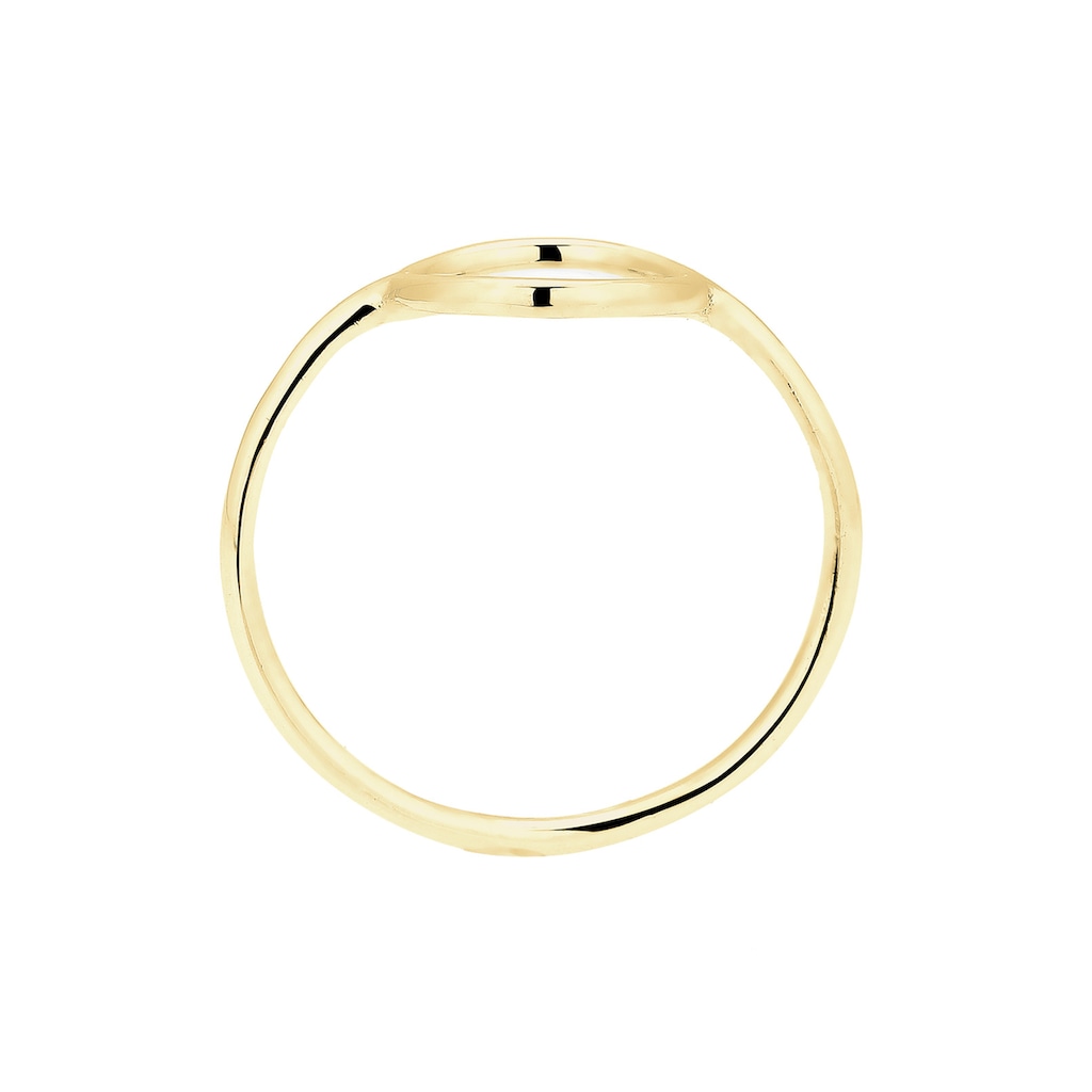 Elli Premium Fingerring »Geo Trend Look Kreis Statement 375 Gelbgold«