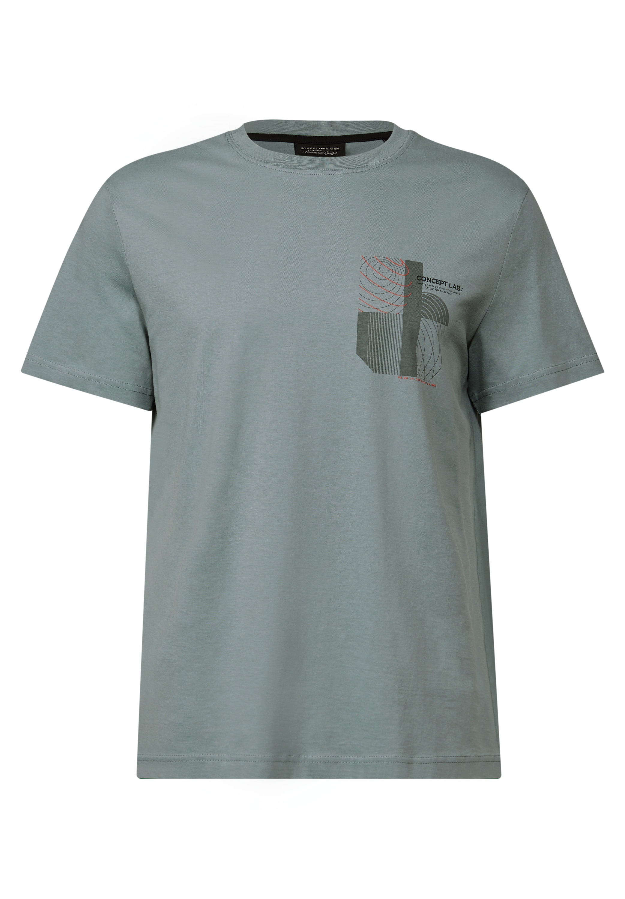 STREET ONE MEN T-Shirt mit Rundhalsausschnitt