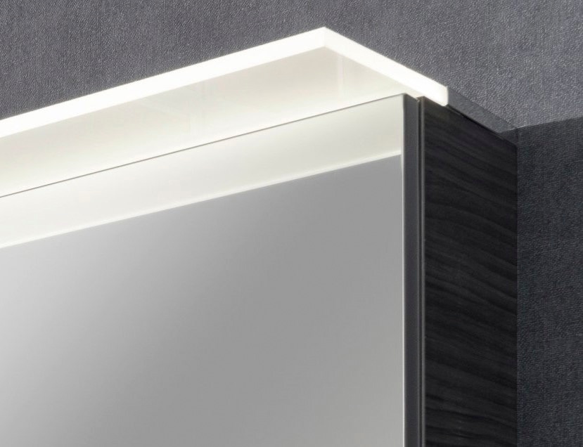 FACKELMANN Spiegelschrank »PE 80 - Dark-Oak«, Badmöbel Breite 80 cm, 2 Türen,  doppelseitig verspiegelt | BAUR