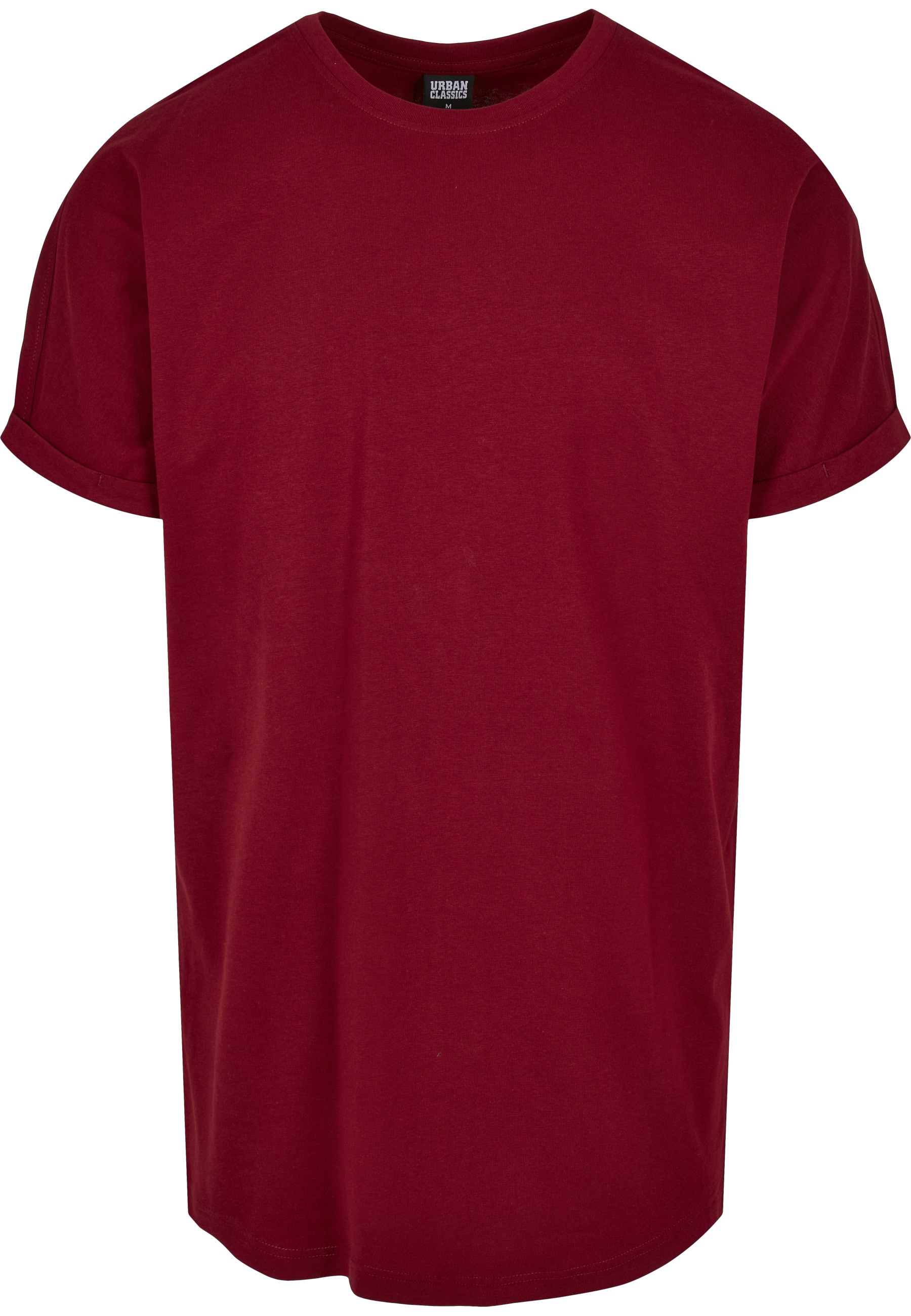 URBAN CLASSICS T-Shirt "Urban Classics Herren Long Shaped Turnup Tee" 1 Stk.