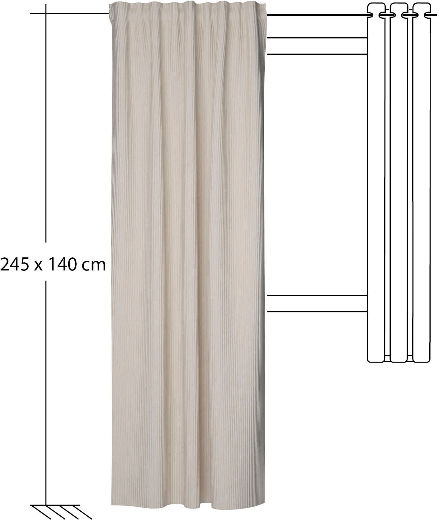 HOMING Vorhang »Sven« verdeckte Schlaufen 1 Stk. tlg. Fertigschal