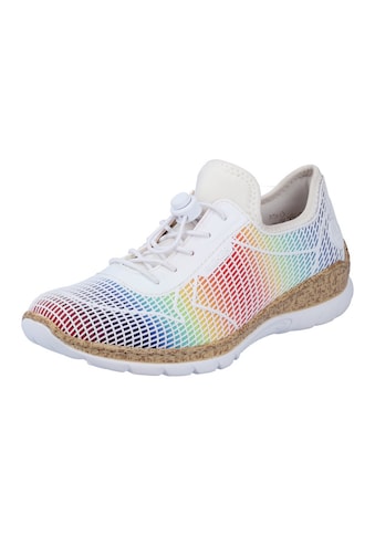 Rieker Slip-On Sneaker im Regenbogen Farbverl...