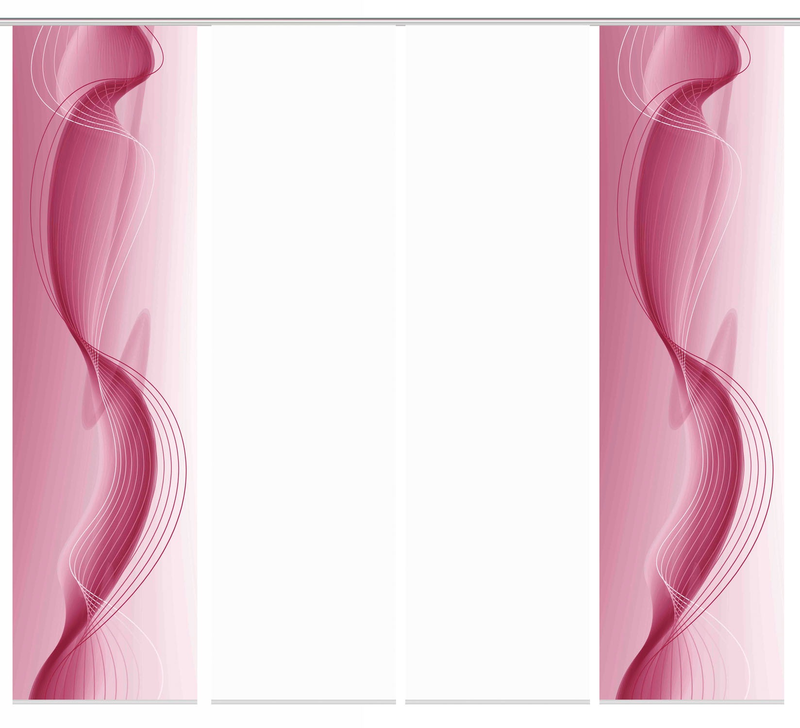 Thumbnail - HOME WOHNIDEEN Schiebegardine "FILIZ 4er SET" Paneelwagen 4 Stk. tlg. Schiebevorhang Digidruck 4er Set FILIZ