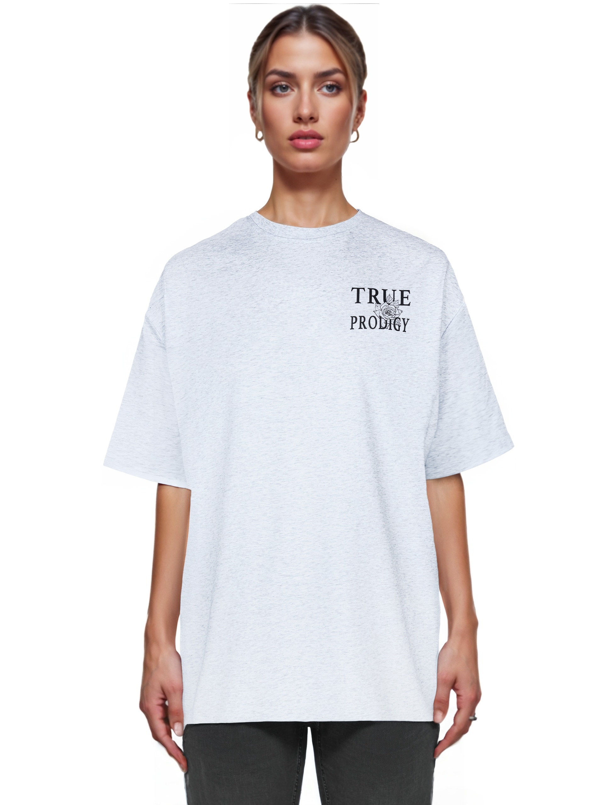 trueprodigy Oversize-Shirt »Alex F Logo Print Oversized Rundhals«