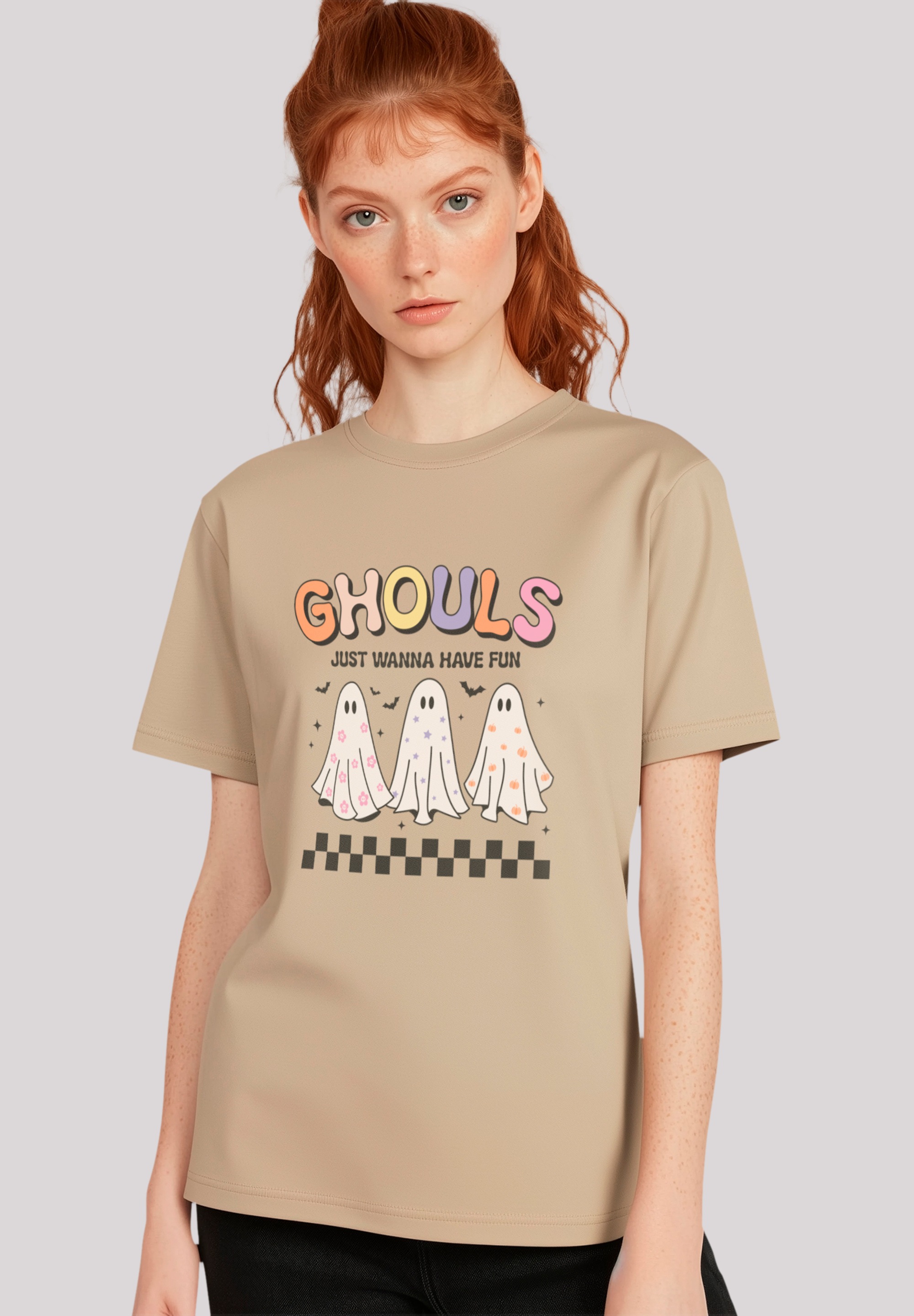 F4NT4STIC T-Shirt "Retro Halloween Ghouls just wanna have fun", Premium Qua günstig online kaufen