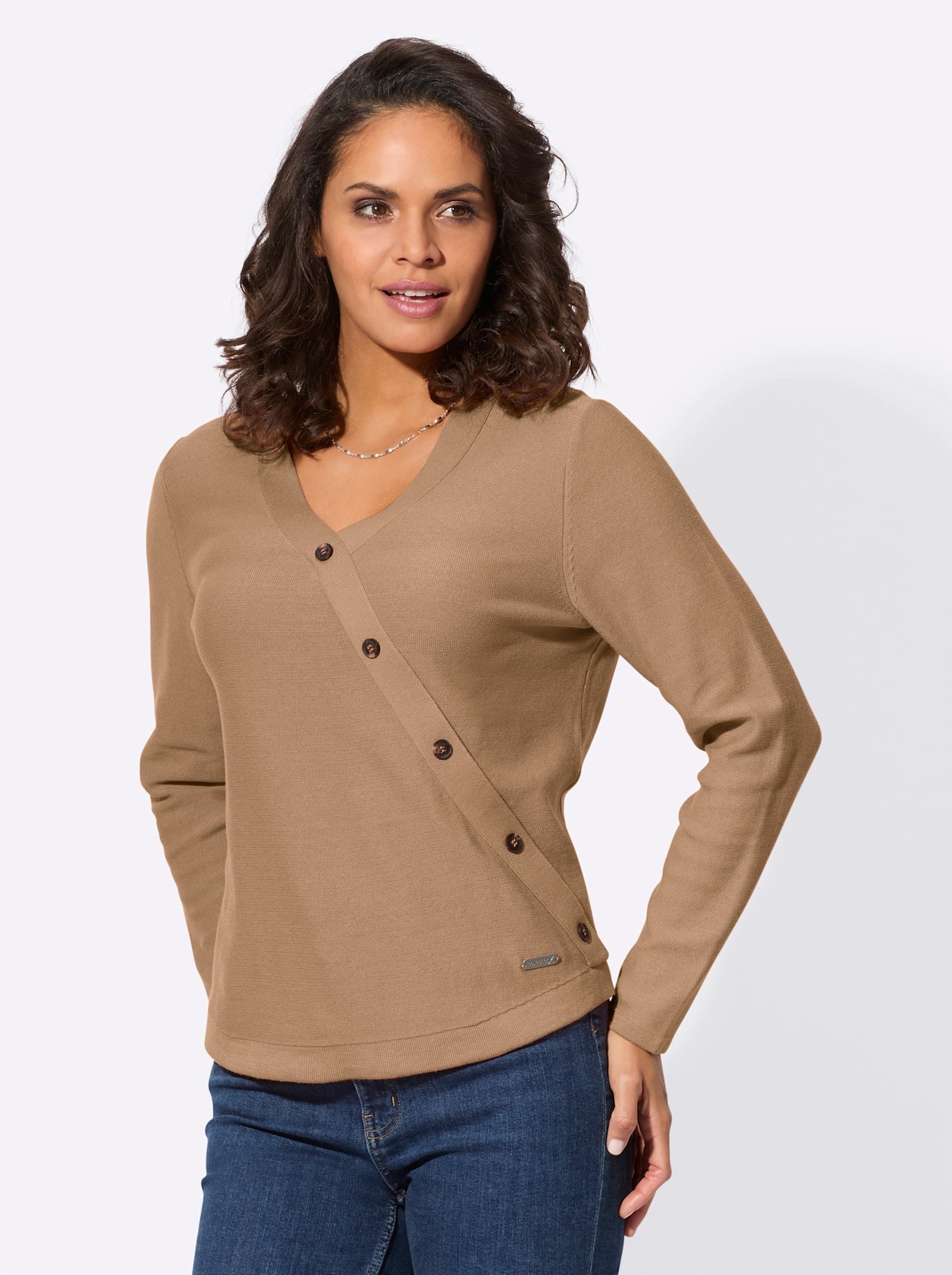 Casual Looks V-Ausschnitt-Pullover "V-Pullover" günstig online kaufen