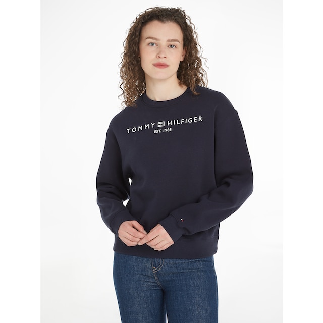 Tommy Hilfiger Sweatshirt »MDRN REG CORP LOGO C-NK SWTSHRT«, mit  Logoschriftzug online kaufen | BAUR