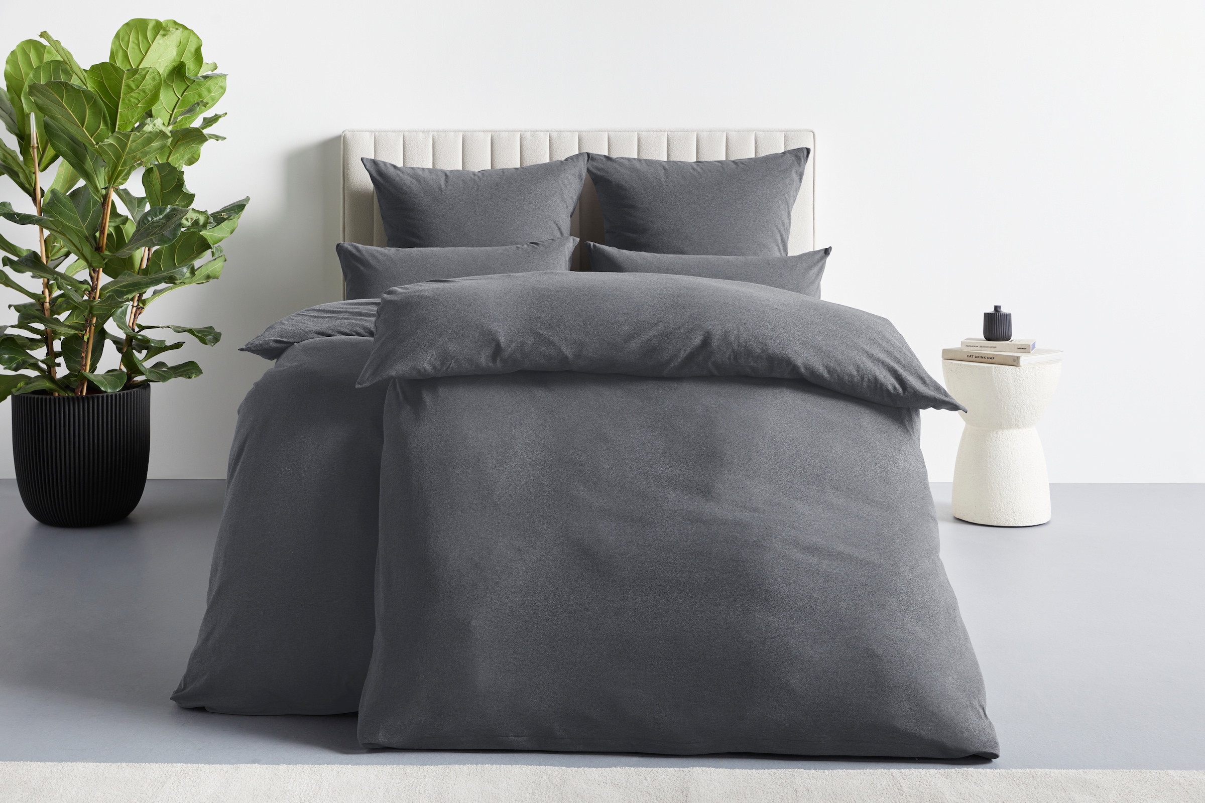 OTTO home Bettwäsche »Valje«, NEUHEIT: ab Größe 135x200 cm, Jersey Qualität in Melange-Optik