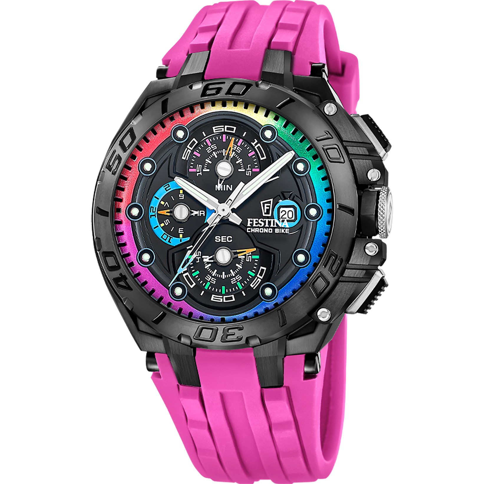 Festina Chronograph »Chrono Bike Limited Edition« Quarzuhr, Armbanduhr, Herrenuhr, Edelstahlarmband