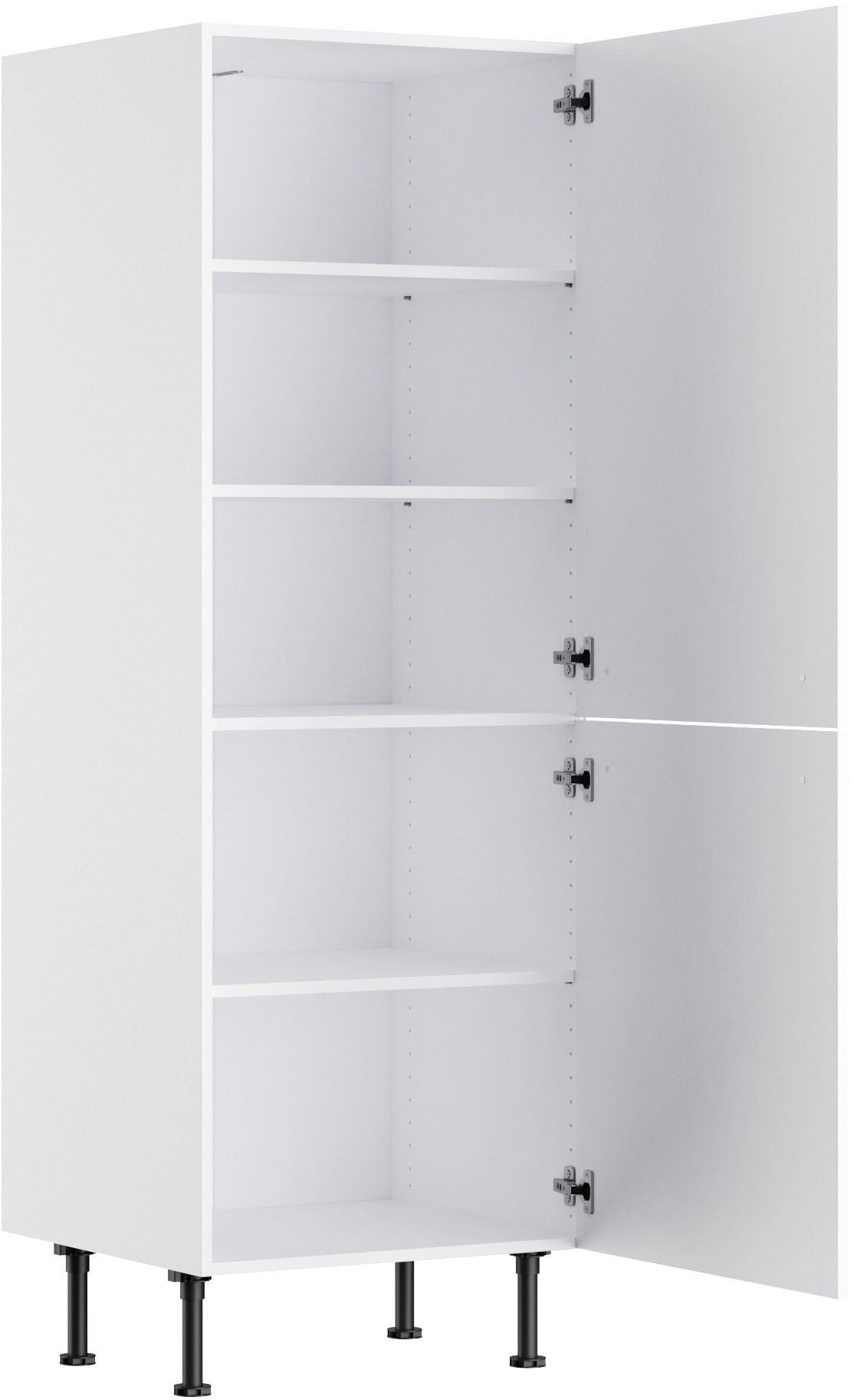 KOCHSTATION Midischrank »KS-Bern2« Breite 60 cm, Höhe 176,6 cm, 2 Türen verlascht, 3 Einlegeböden