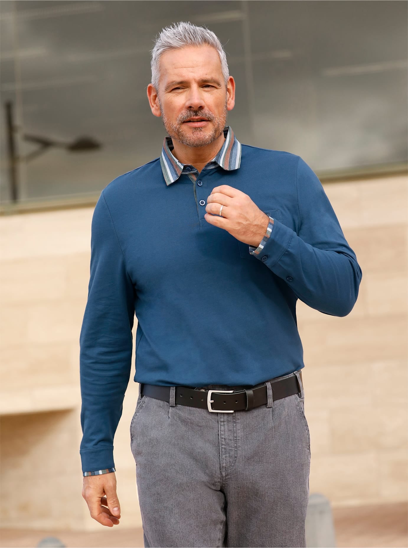 Marco Donati Langarmshirt "Langarm-Shirt" 1 Stk. tlg. günstig online kaufen