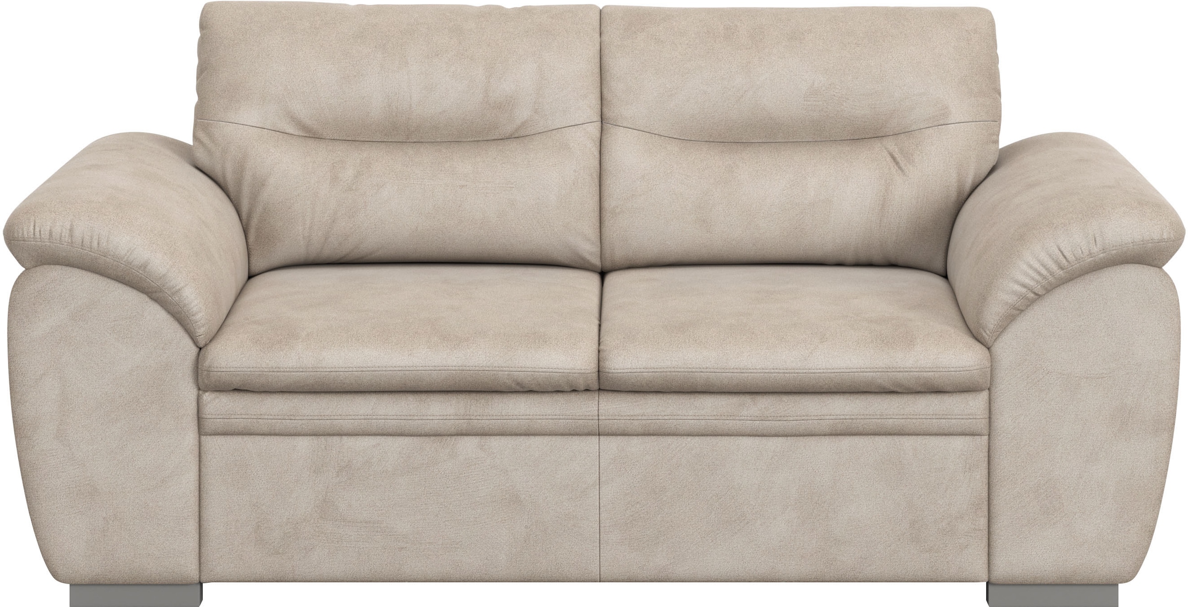 2-Sitzer COTTA, B:185cm H:88cm T:90cm, beige, Kunstleder Softlux;NaturLEDER (echtes Rindsleder) Die Rückseite bei Naturlederprodukten ist mit