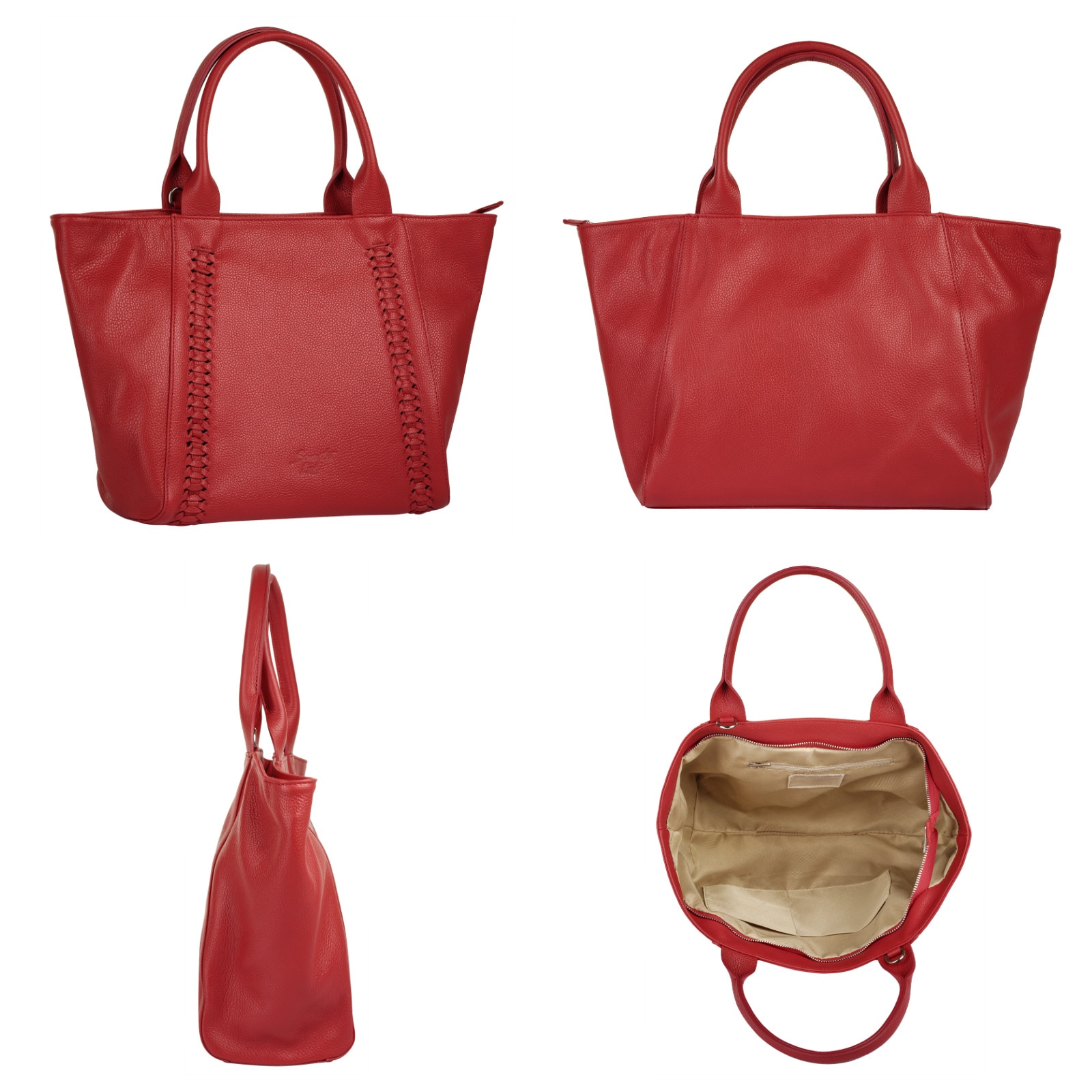 Samantha Look Shopper, echt Leder, Made in Italy