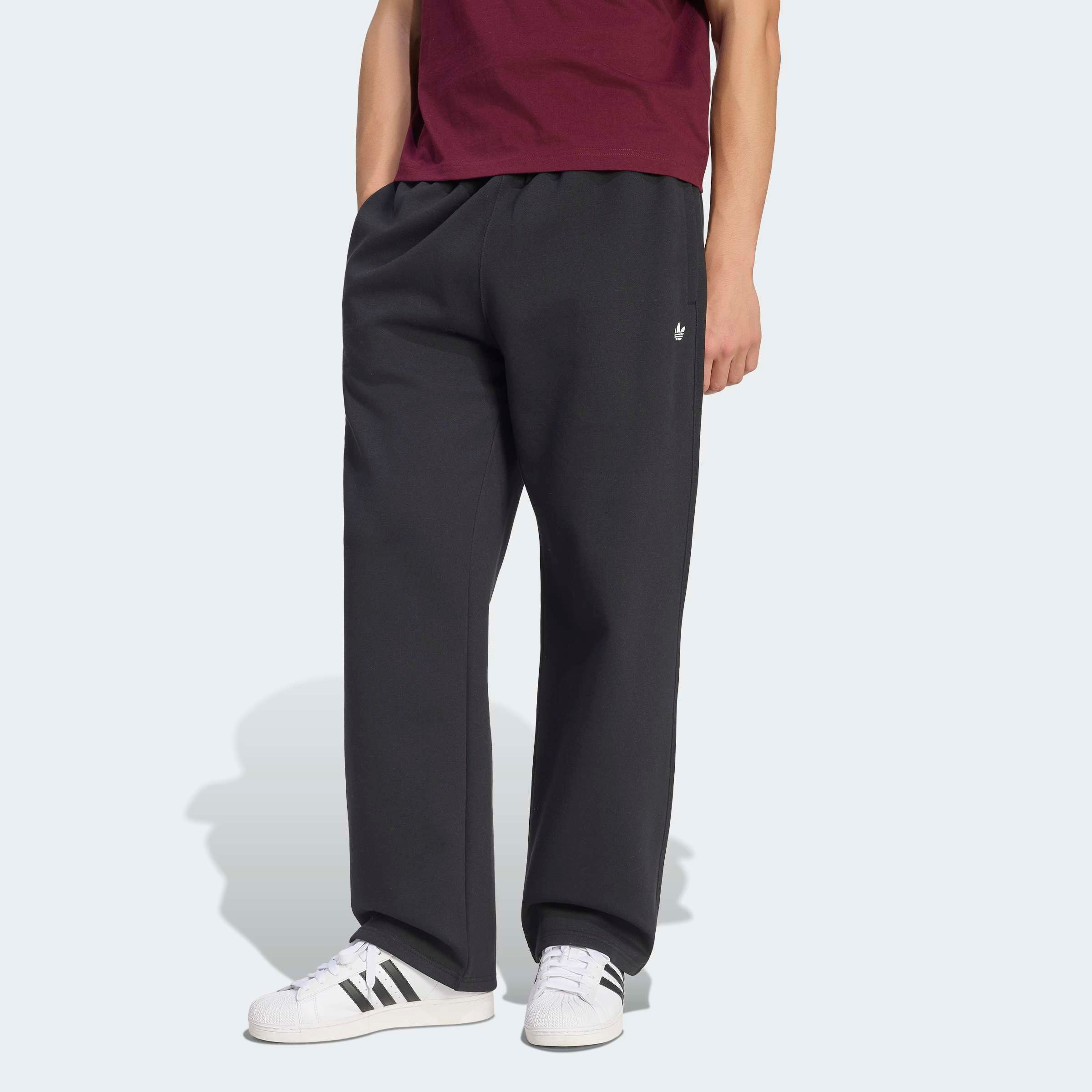 adidas Originals Sporthose "TREFOIL ESSENTIALS, OFFENER SAUM" für Erwachsene, ohne Verschluss, aus Baumwolle, normal-weite Passform