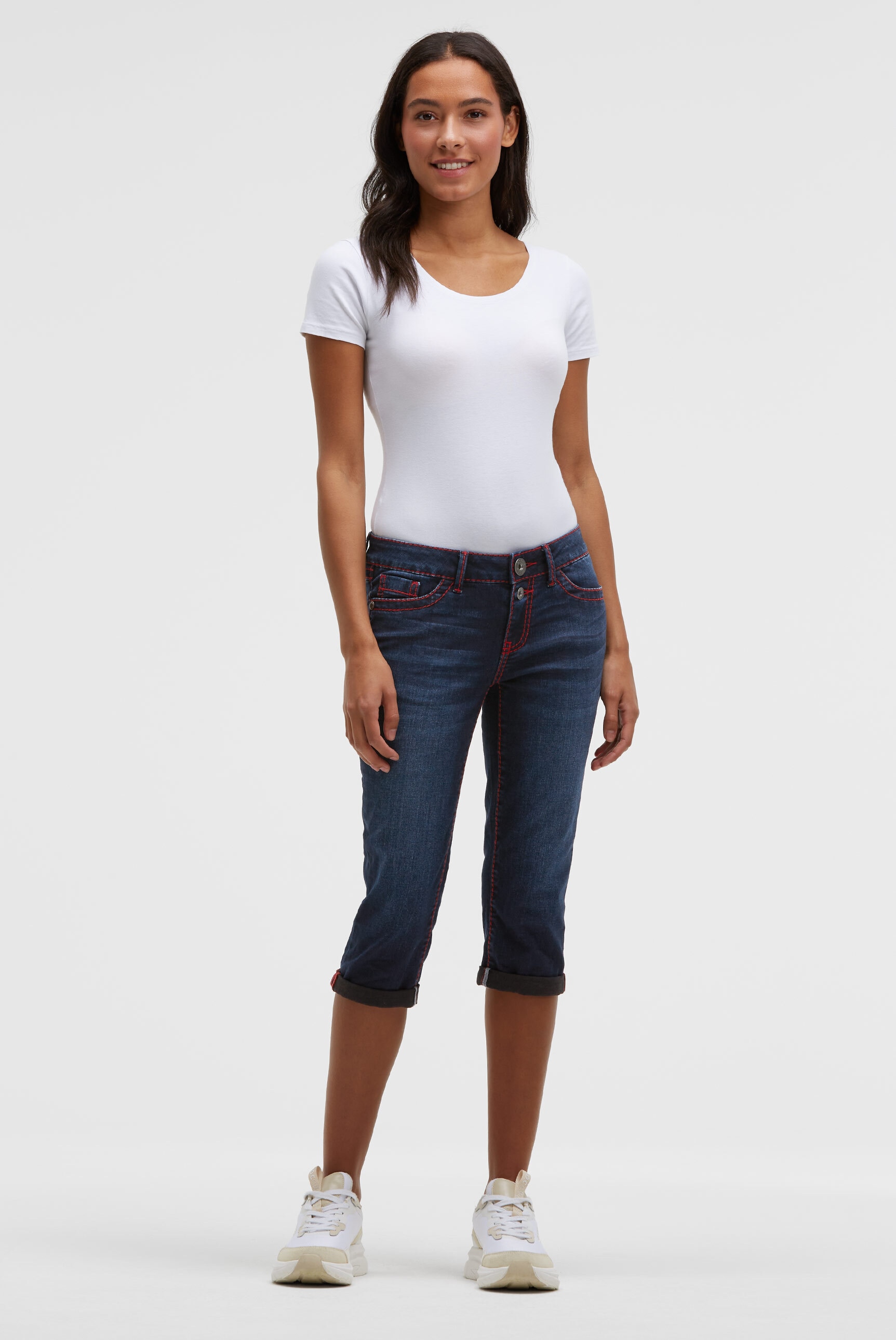 SOCCX Regular-fit-Jeans mit breiten Nähten