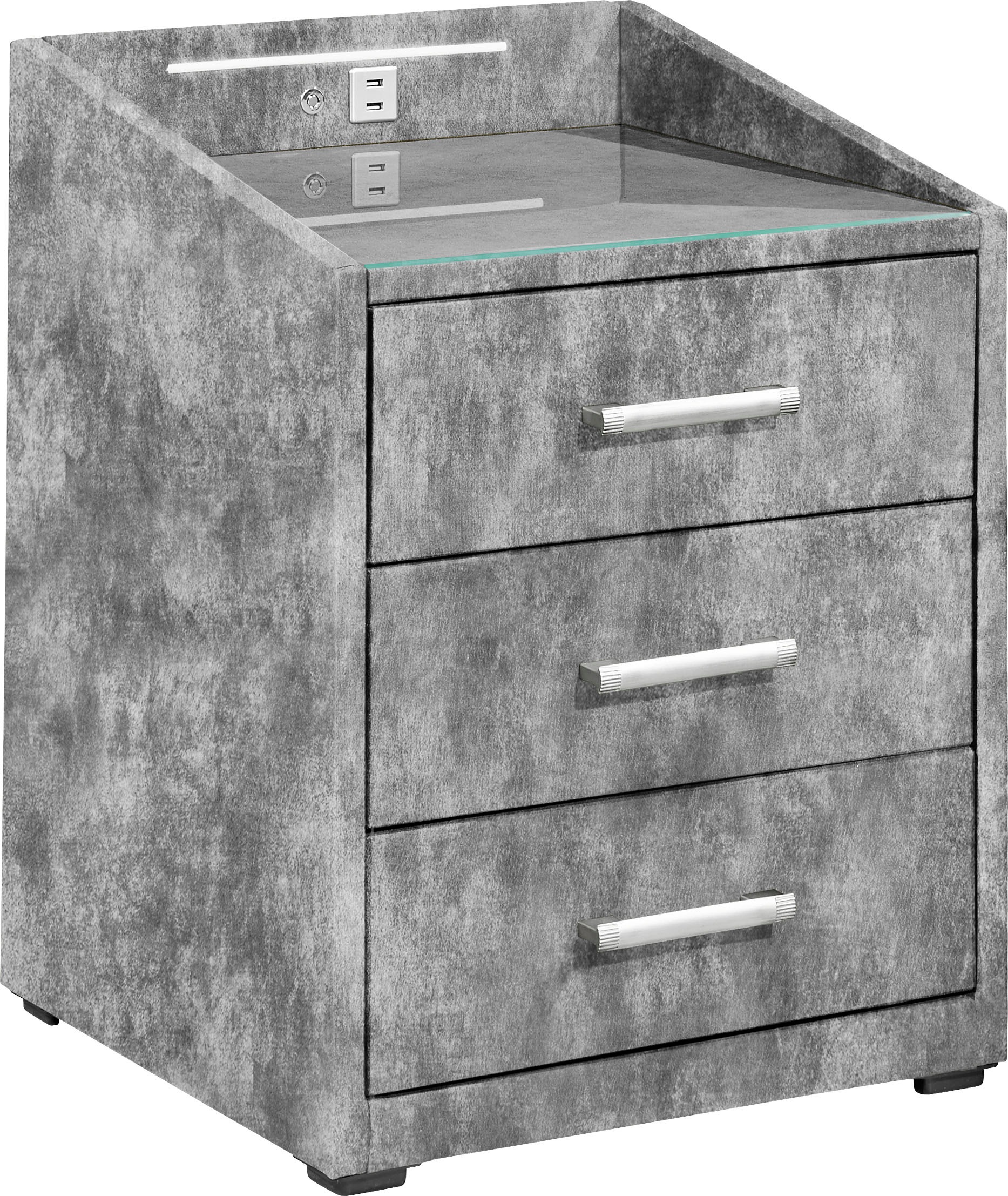 ED EXCITING DESIGN "Moon" mit LED-Beleuchtung und USB-Anschluss & USB-C-Anschluss