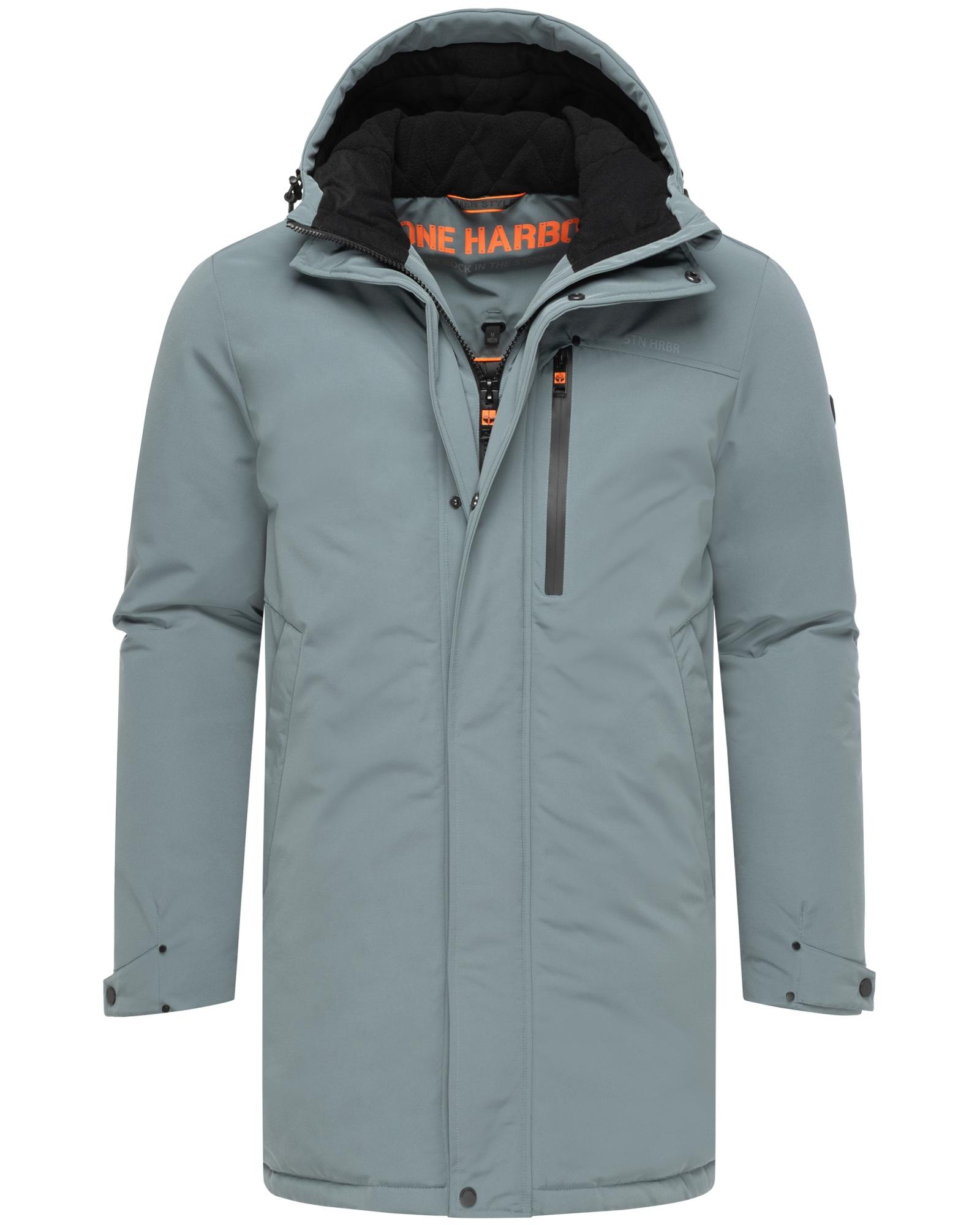 Stone Harbour Wintermantel »Phinoo XX«, Warmer Herren Winterparka mit gefütterter Kapuze