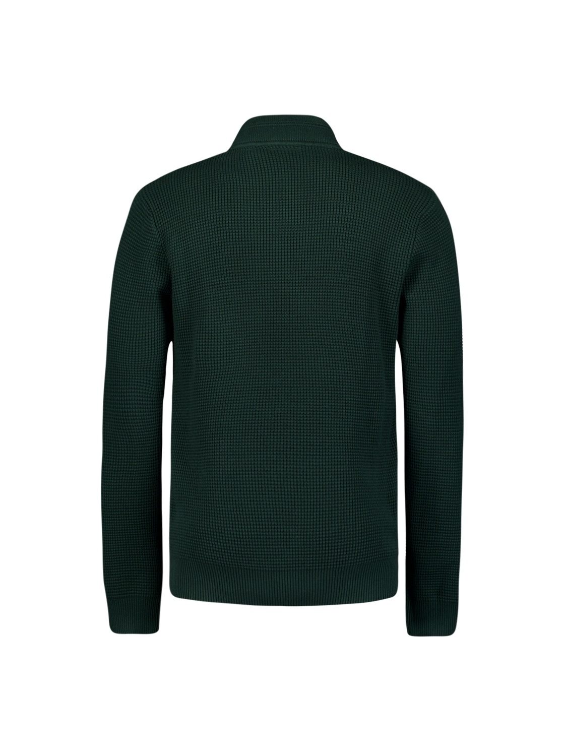 NO EXCESS Rollkragenpullover »No Excess Jacquard-Pullover mit halbem Reißverschluss«