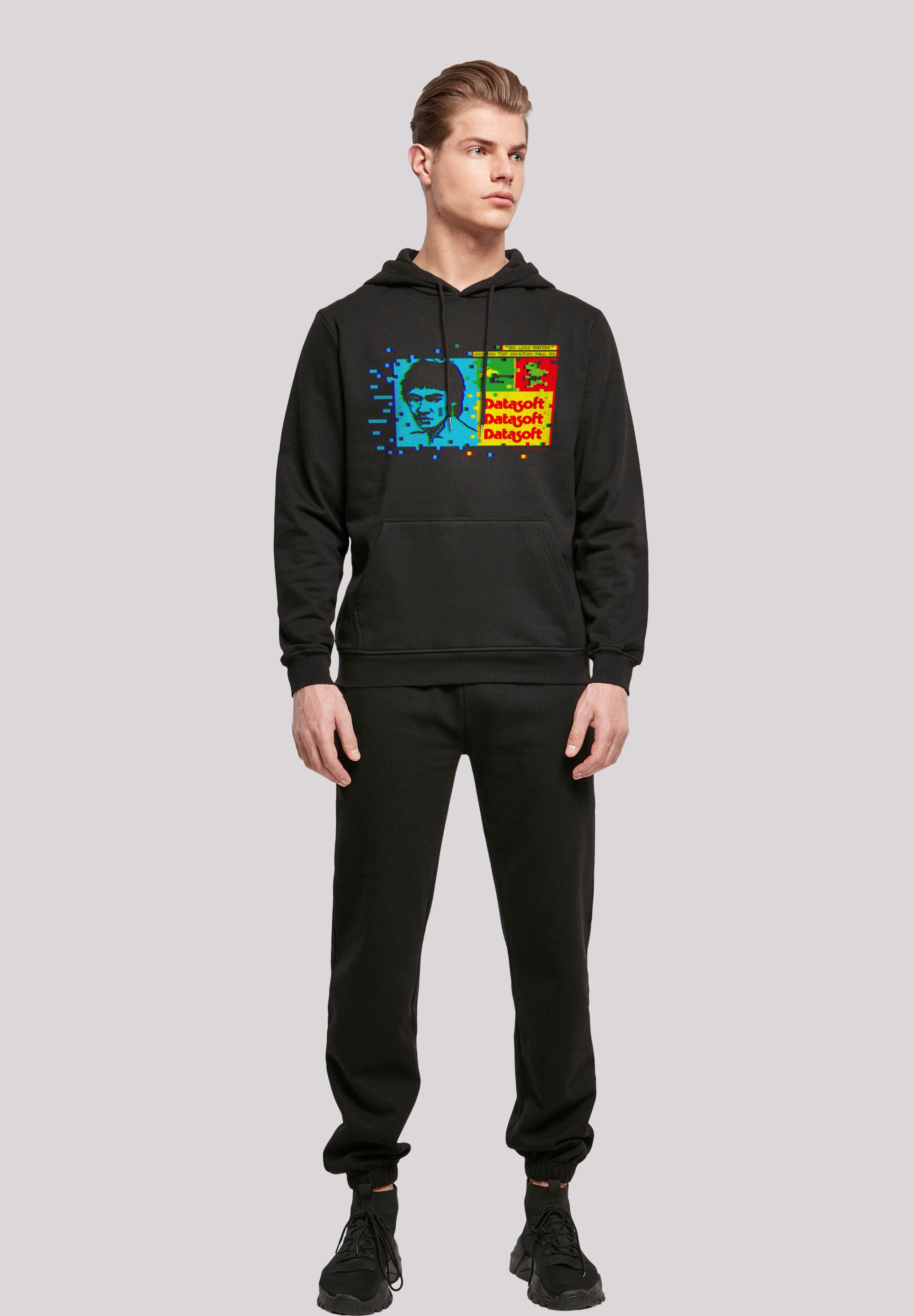 F4NT4STIC Kapuzenpullover »Retro Gaming Bruce Lee_Be Like Water«, Print