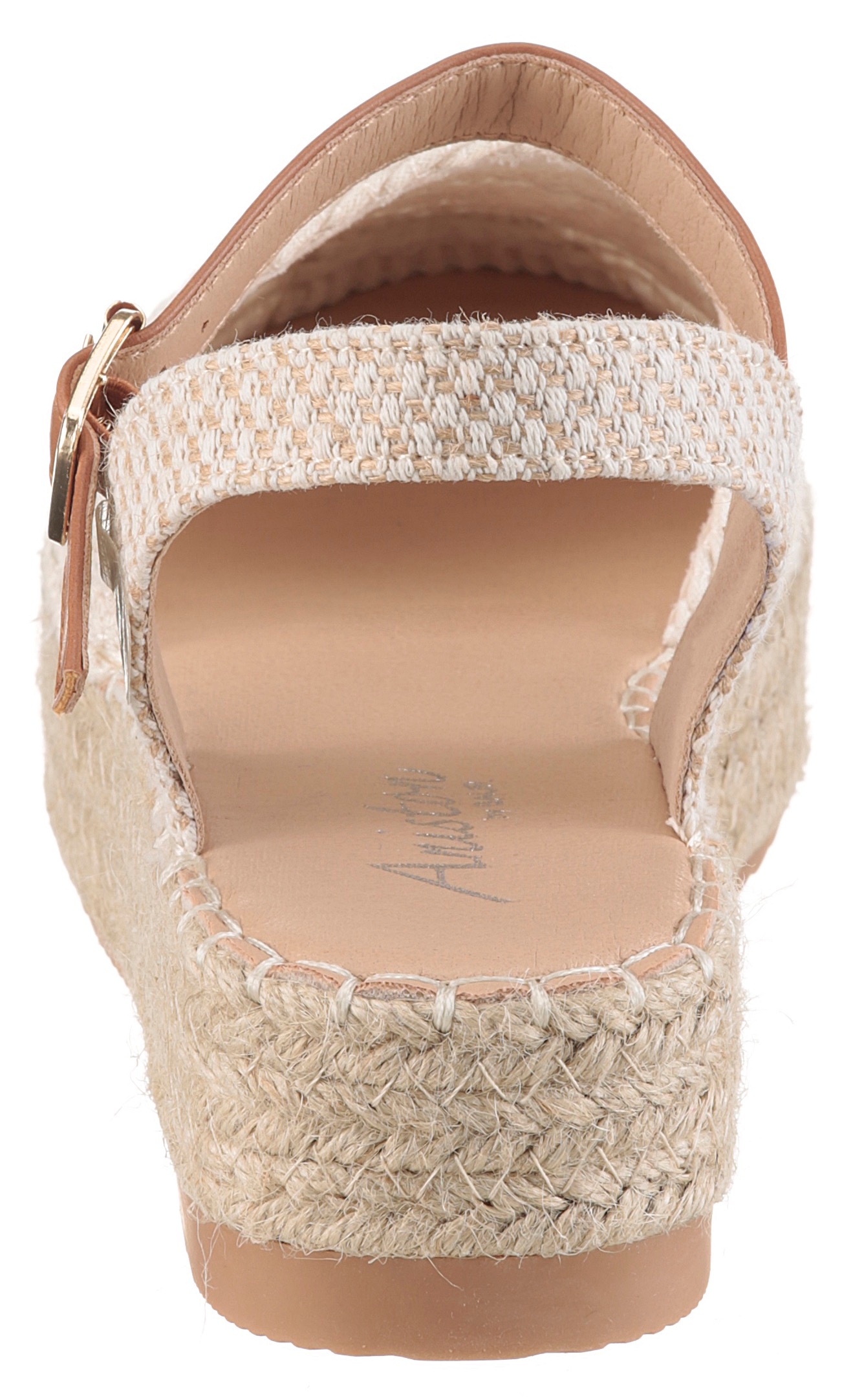 Aniston Shoes Women's Platform Sandals Cream-Brown Size 40 3