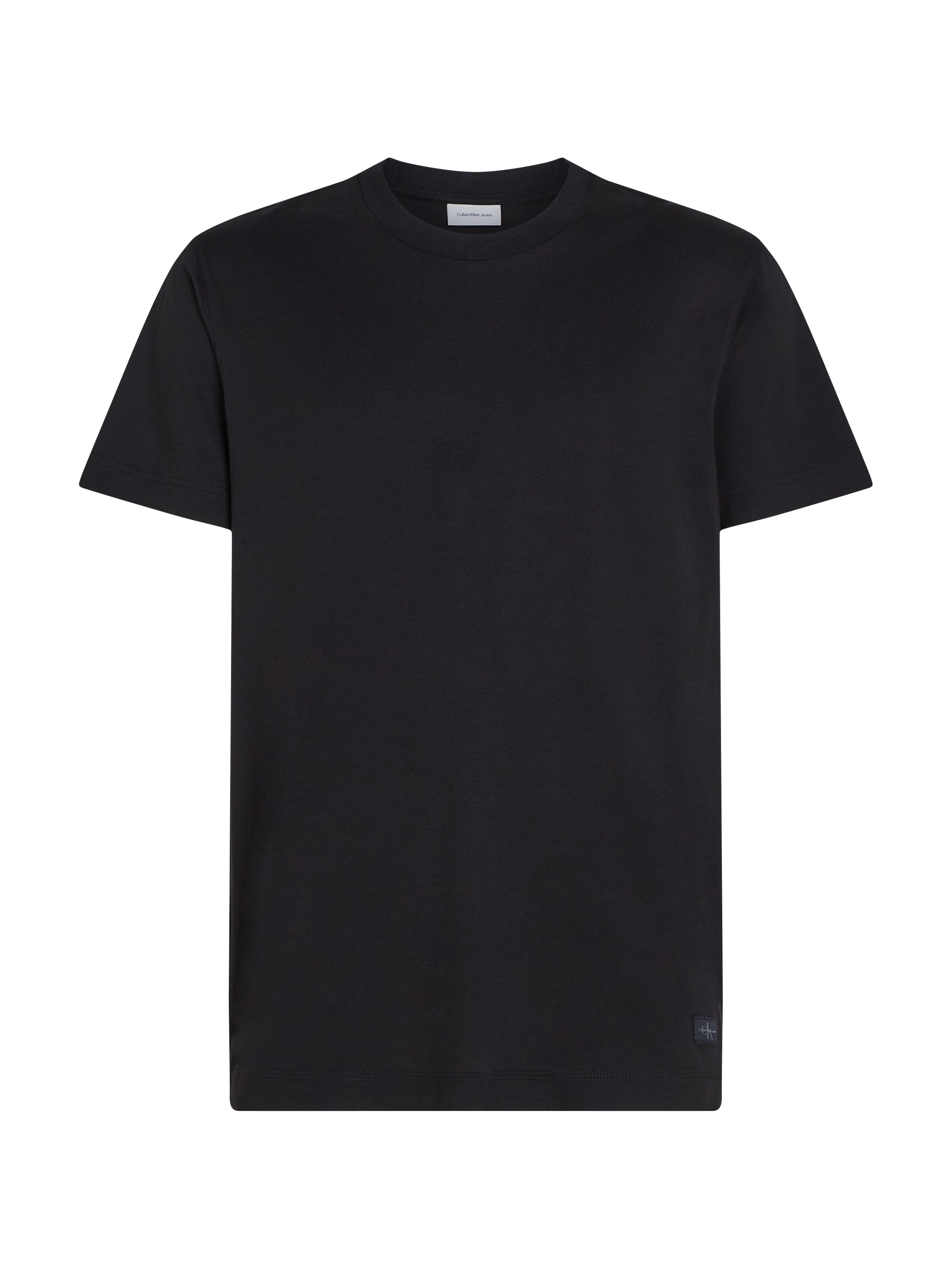 Calvin Klein Jeans Rundhalsshirt »WOVEN LABEL REGULAR TEE«, Logostickerei