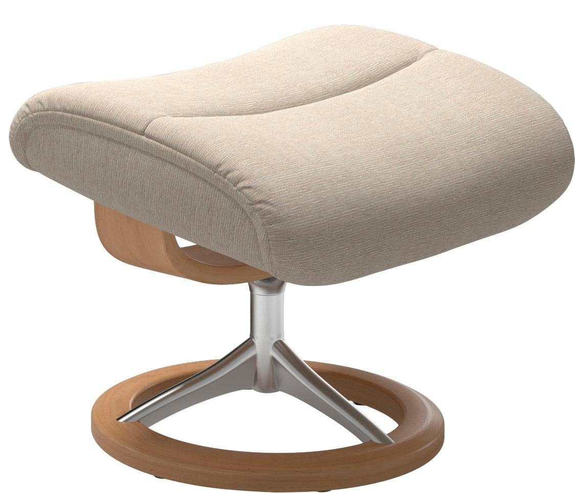 Stressless® Relaxsessel »View«, (Set, Relaxsessel mit Hocker), mit Signature Base, Größe S,Gestell Eiche