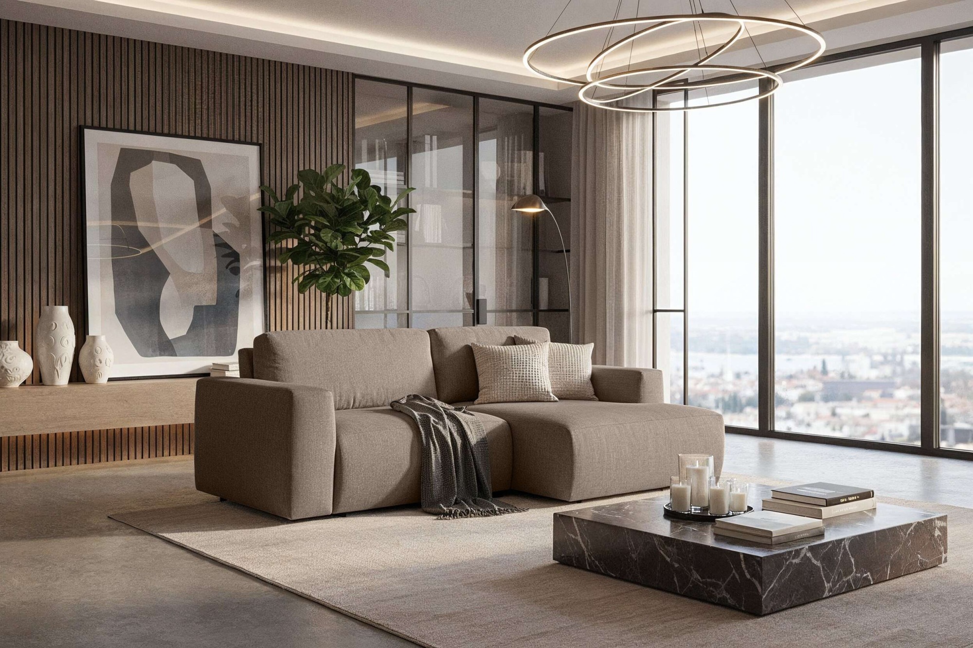 Home affaire Schlafsofa "Noord Schlafecksofa, Breite 250 cm" Cord, Struktur günstig online kaufen