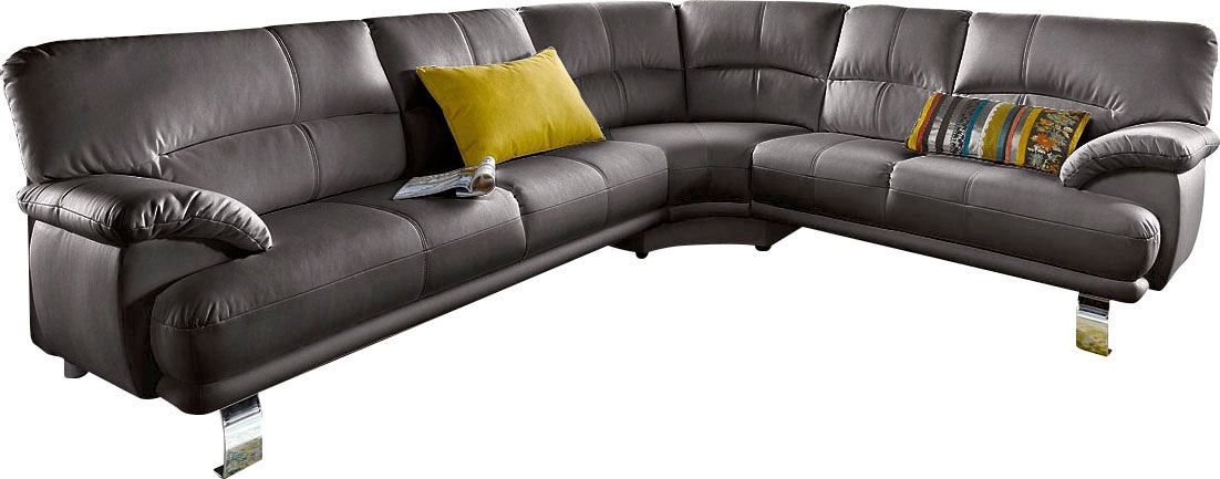 TRENDMANUFAKTUR  Ecksofa »Cecilia in italienischem Desi...