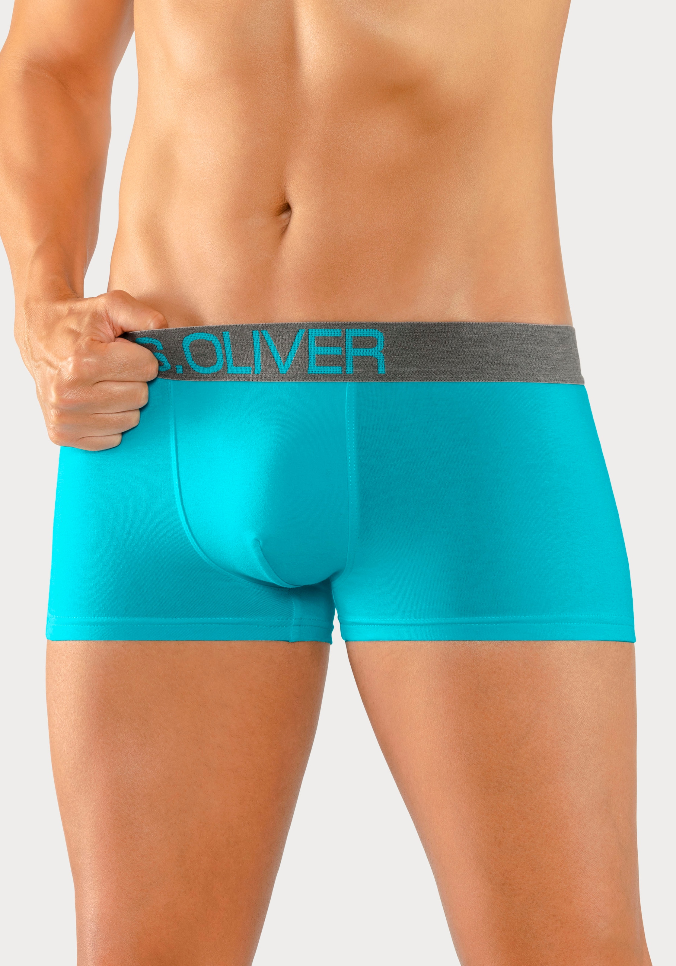 s.Oliver Boxer »Boxershorts für Herren«, (Packung, 4 St.), in Hipster-Form aus Baumwoll-Mix