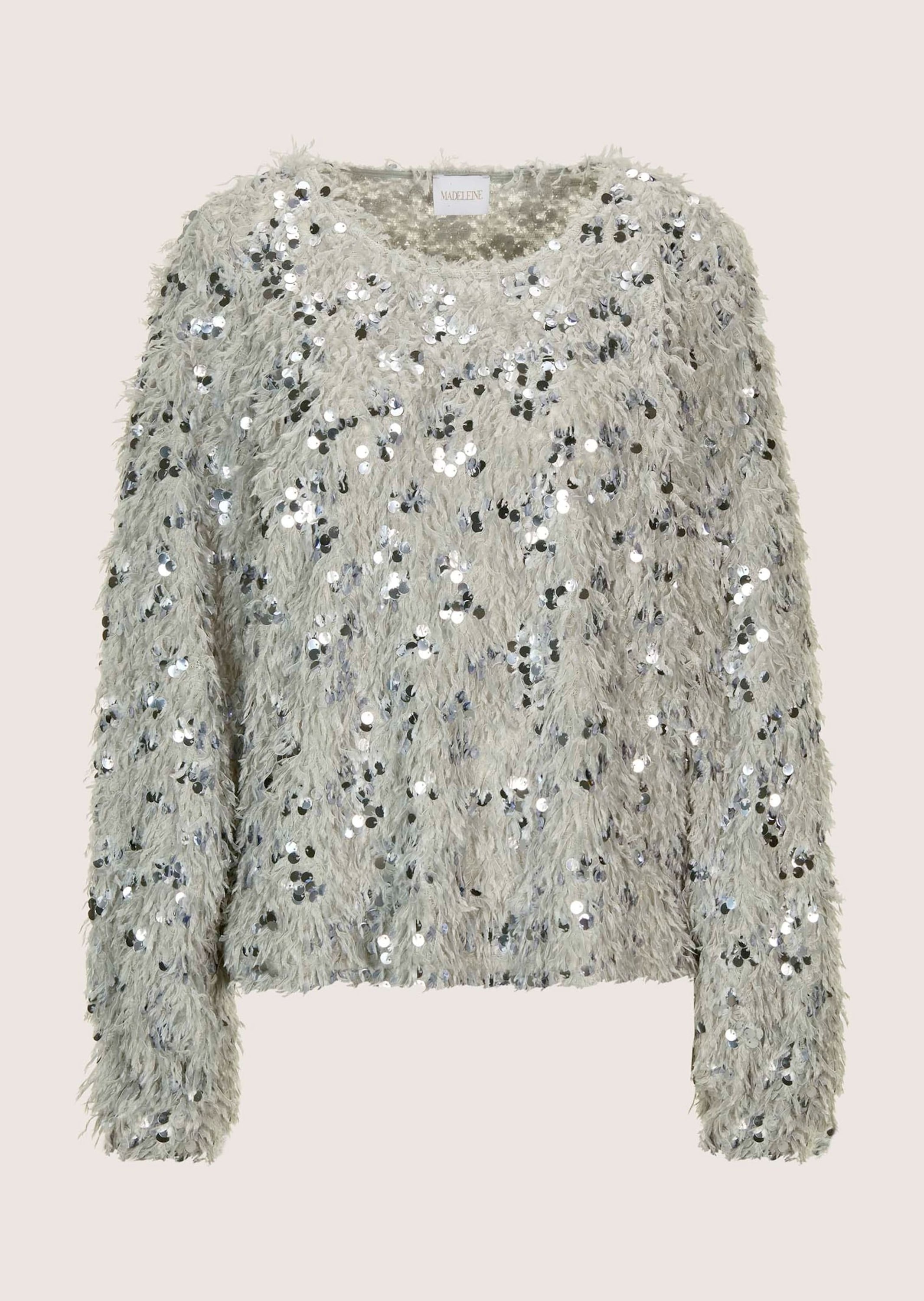 MADELEINE Langarmshirt "Sweatshirt Glitzersweatshirt mit Federn" günstig online kaufen