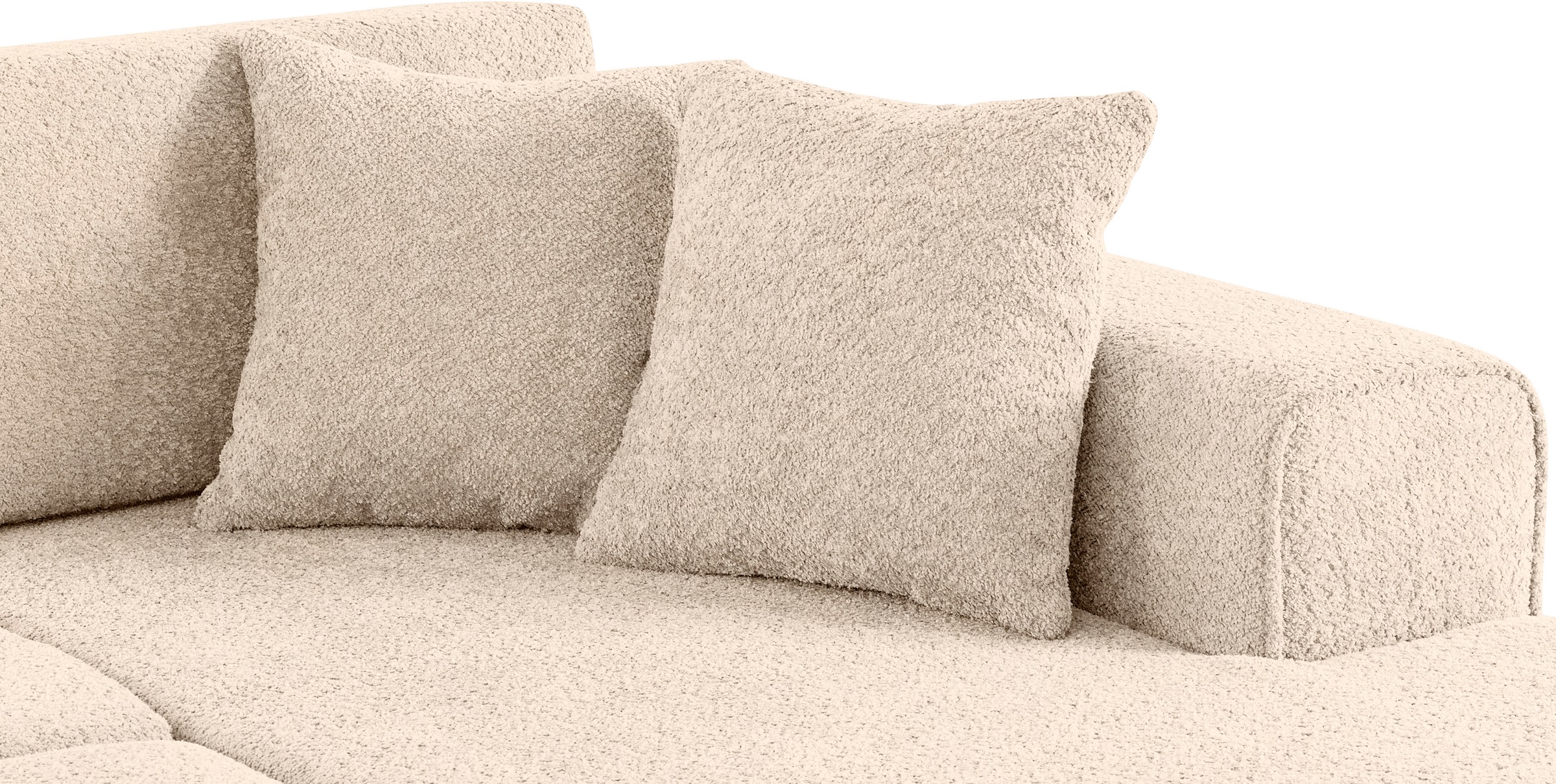 Home affaire Ecksofa »Györ«, L-Form, wahlweise mit Bettfunktion und Bettkasten incl. 2 Zierkissen