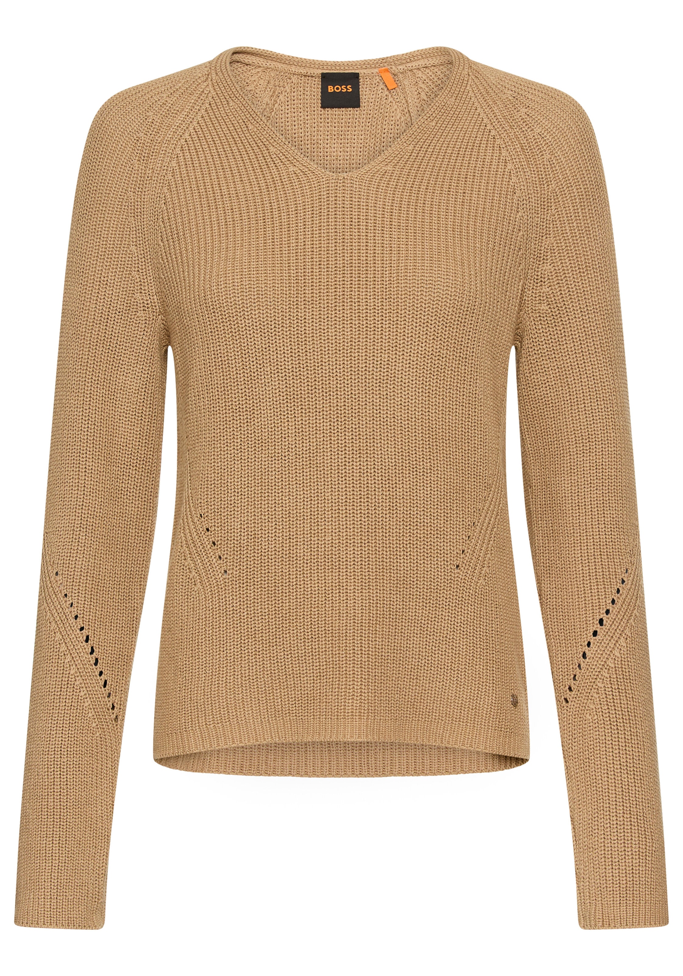 BOSS ORANGE Strickpullover "Fardella Premium Damenmode", mit Ajouré-Details günstig online kaufen
